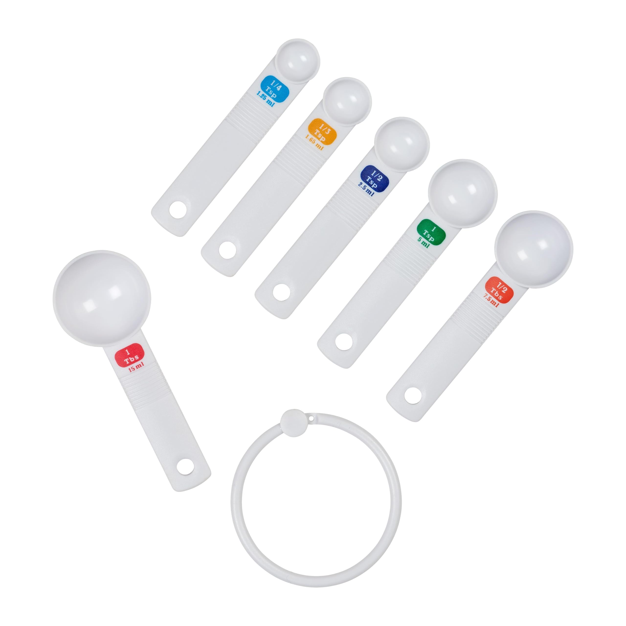 Tala Plastic Measuring Spoons, White