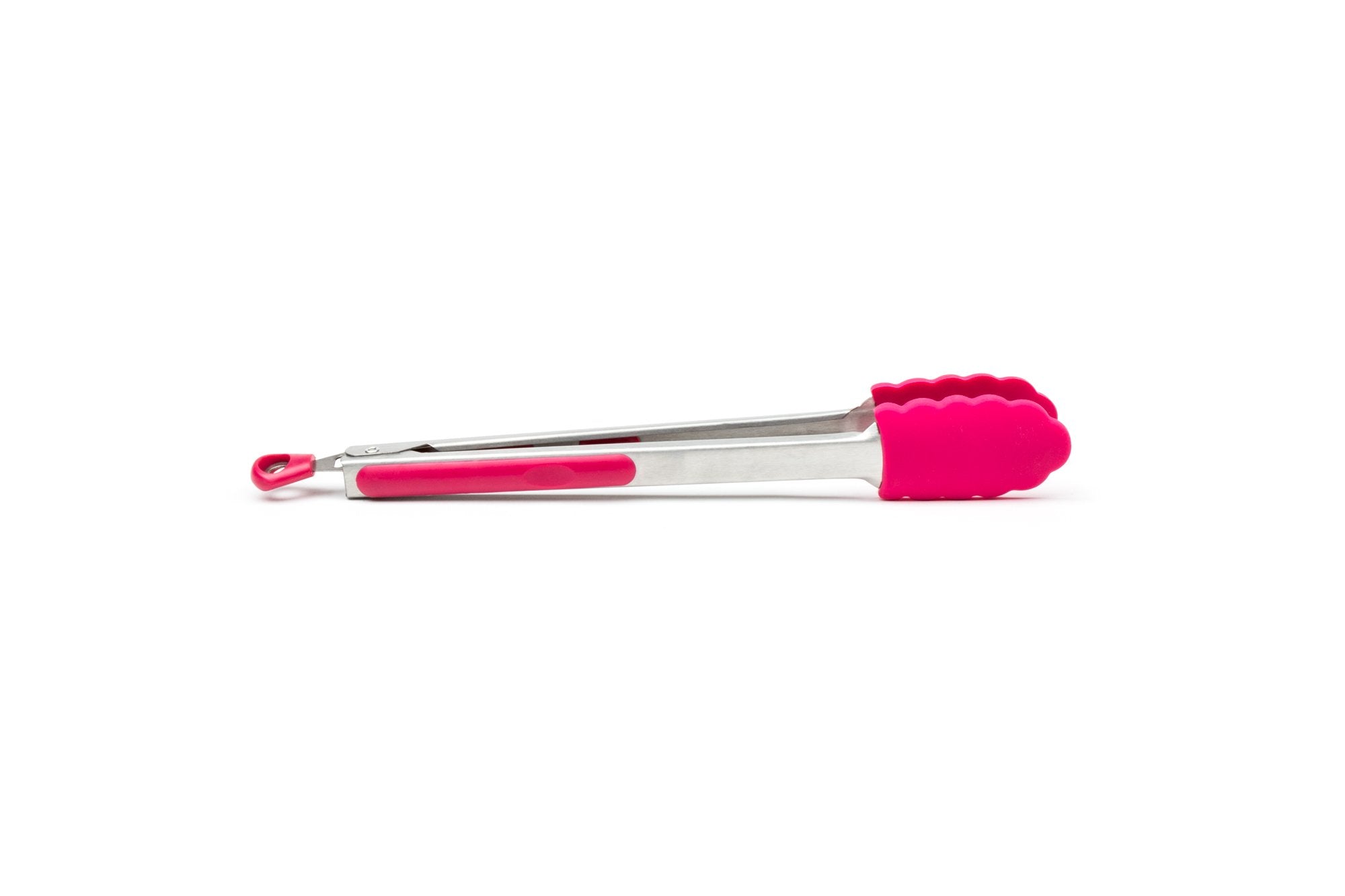 Fox Run Locking Tongs, 1.75 X 2.5 X 13.75 Inches, Pink