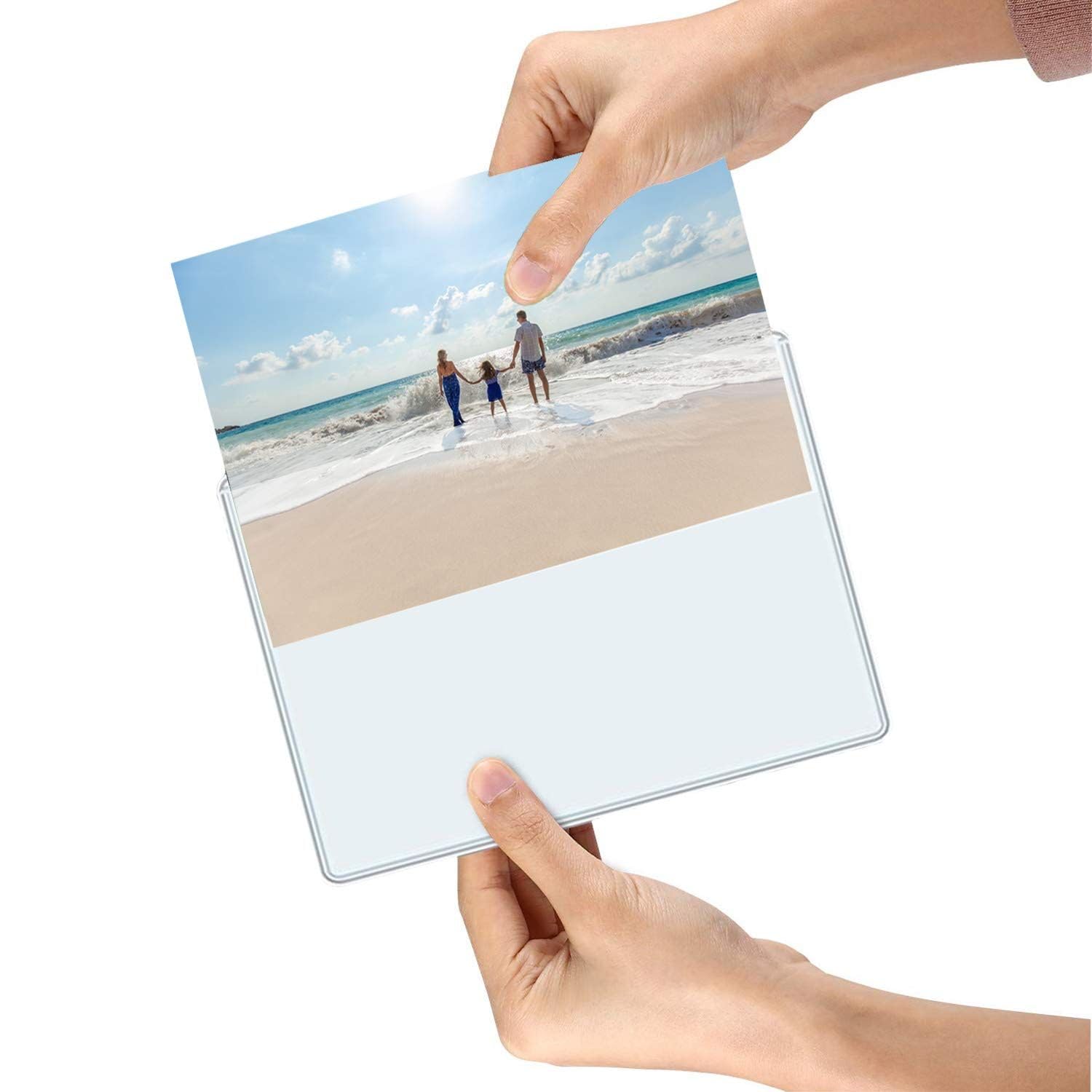 Lifekrafts Magnetic Photo Frame | 8X6 Inch | Pack Of 4 | Refrigerator & Locker Magnetic Picture Frames | Strong Grip Photo Holde