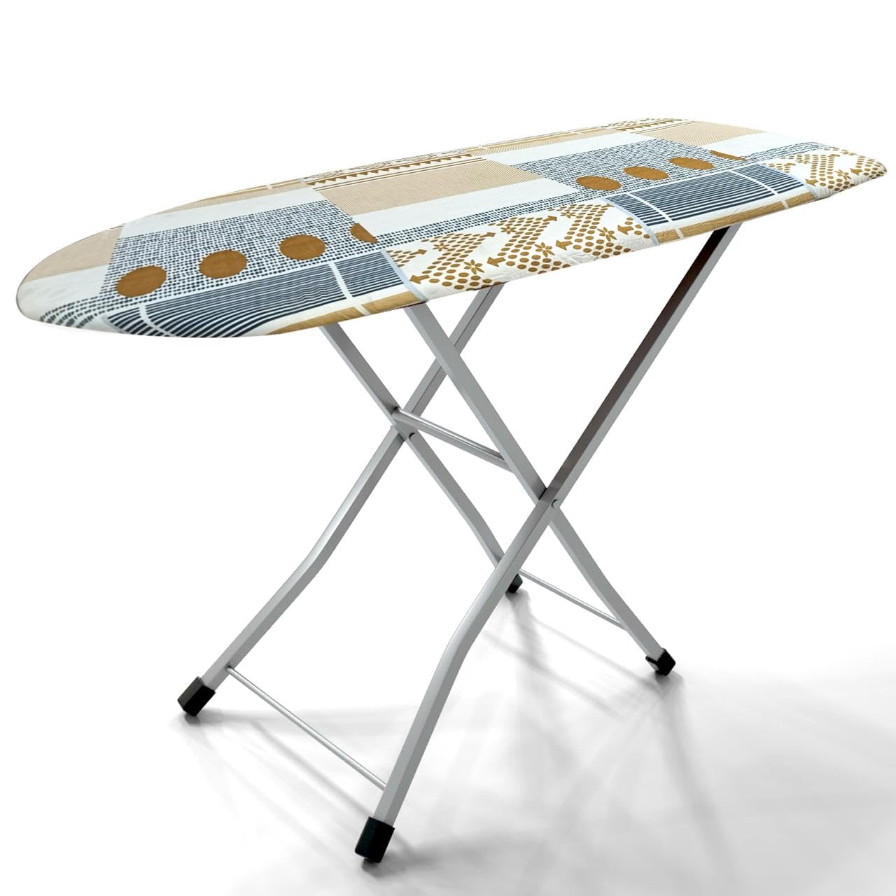 Wooden Cloth Ironing Table | Foldable Iron Board With Wooden Top | HeavyDuty Metal Frame | SpaceSaving Iron Table For Home