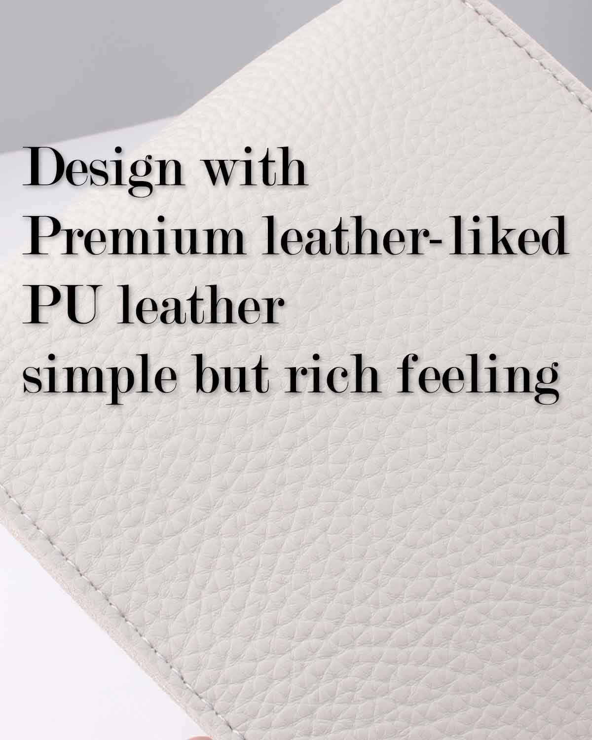 Rectangular Tissue Box Cover Leather - With Bottom Belt [Jesmini, Light Gray] Modern Pu Leather Rectangle Tissue Holder Decorati