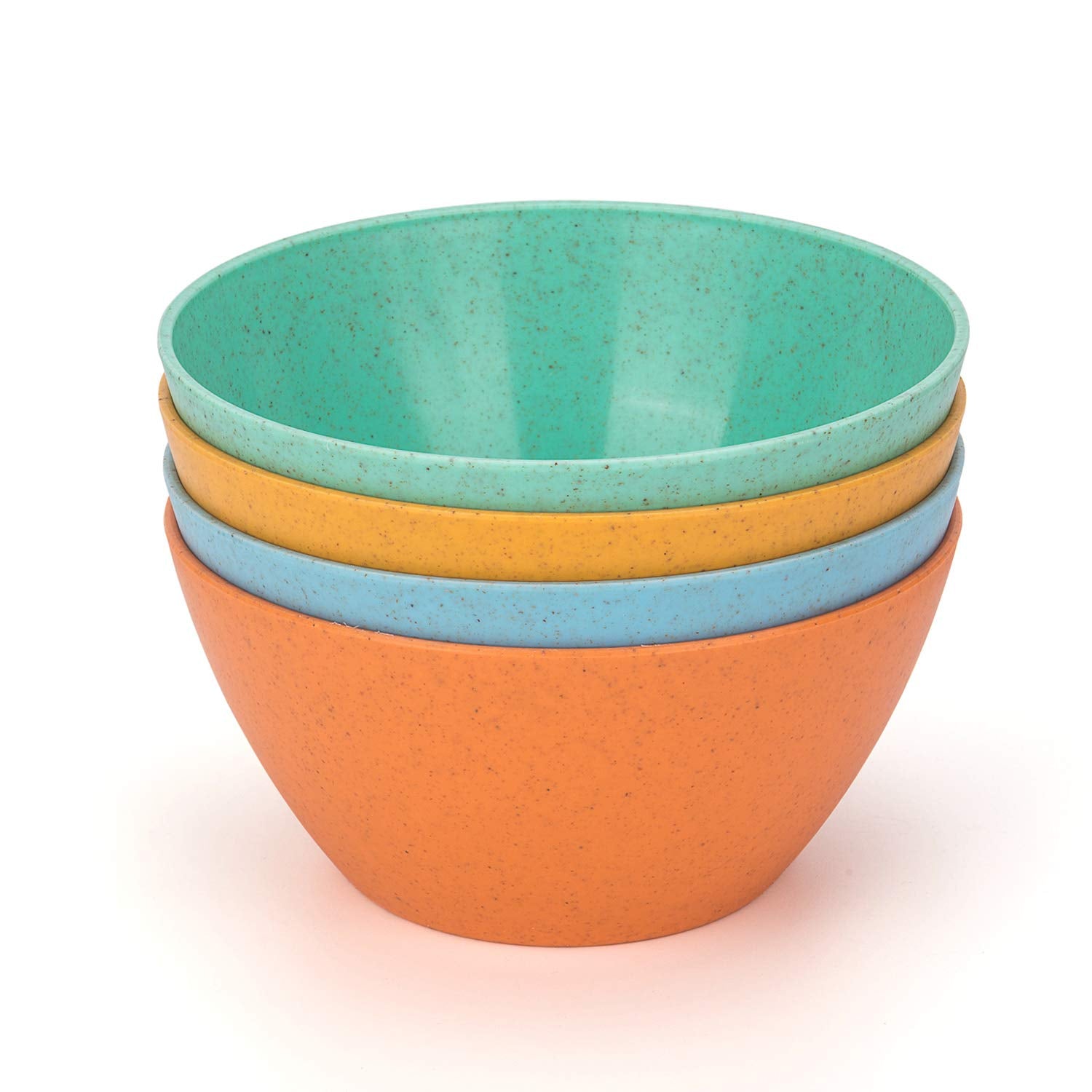 Yalin Wheat Straw Lightweight Pp Bowls,28 Oz Unbreakable Cereal Bowls,For Rice And Soup,Dishwasher And Microwave Safe(Multi Colo