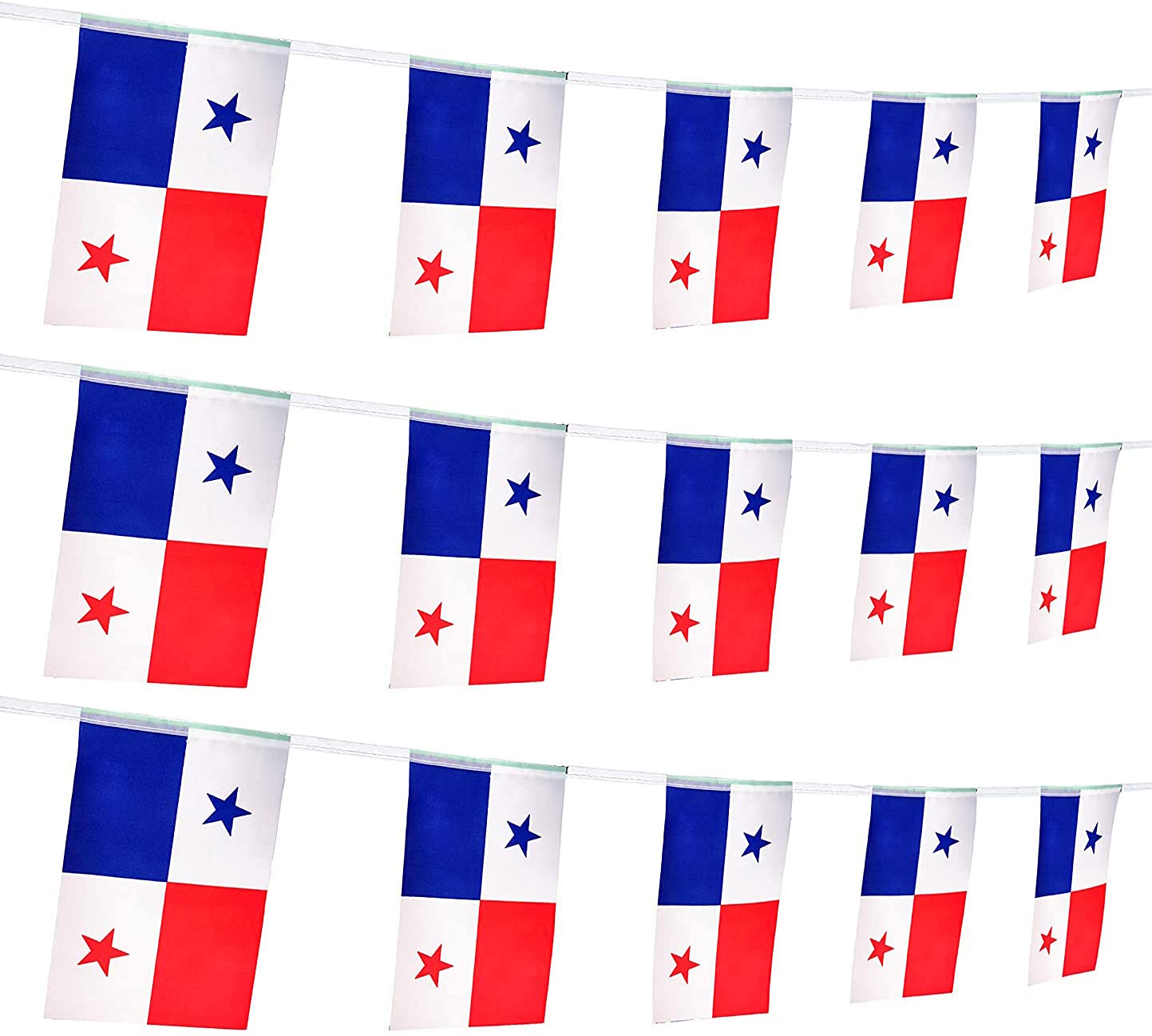 Zxvzyt Panama Panamanian Flag Banner String,Small Mini Panama Pennant Flags,For Grand Opening,Olympics,National Sports Events,Pa