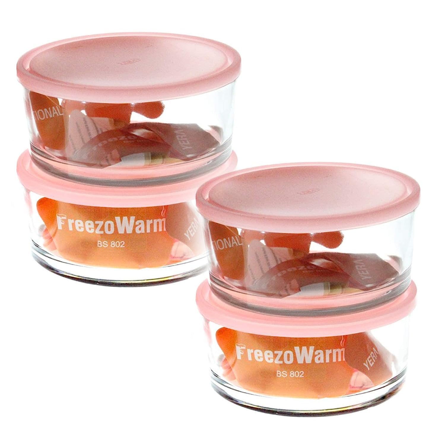 Feelopie Freezowarm Heavy Glass Bowl With Lid||Transparent Glass||Use For As A Mixing And Serving Bowls Set For Cereal,Salad,Ric