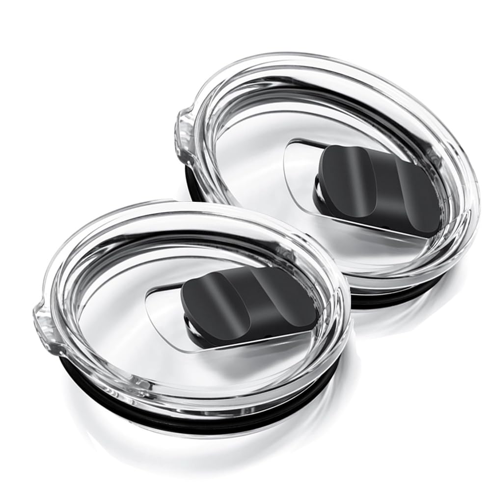 Replacement Yeti Tumbler Lid, 2Pcs 20Oz Yeti Tumbler Magnetic Slider Replacement, Great Spill Proof Effect Coffee Cup Lids With