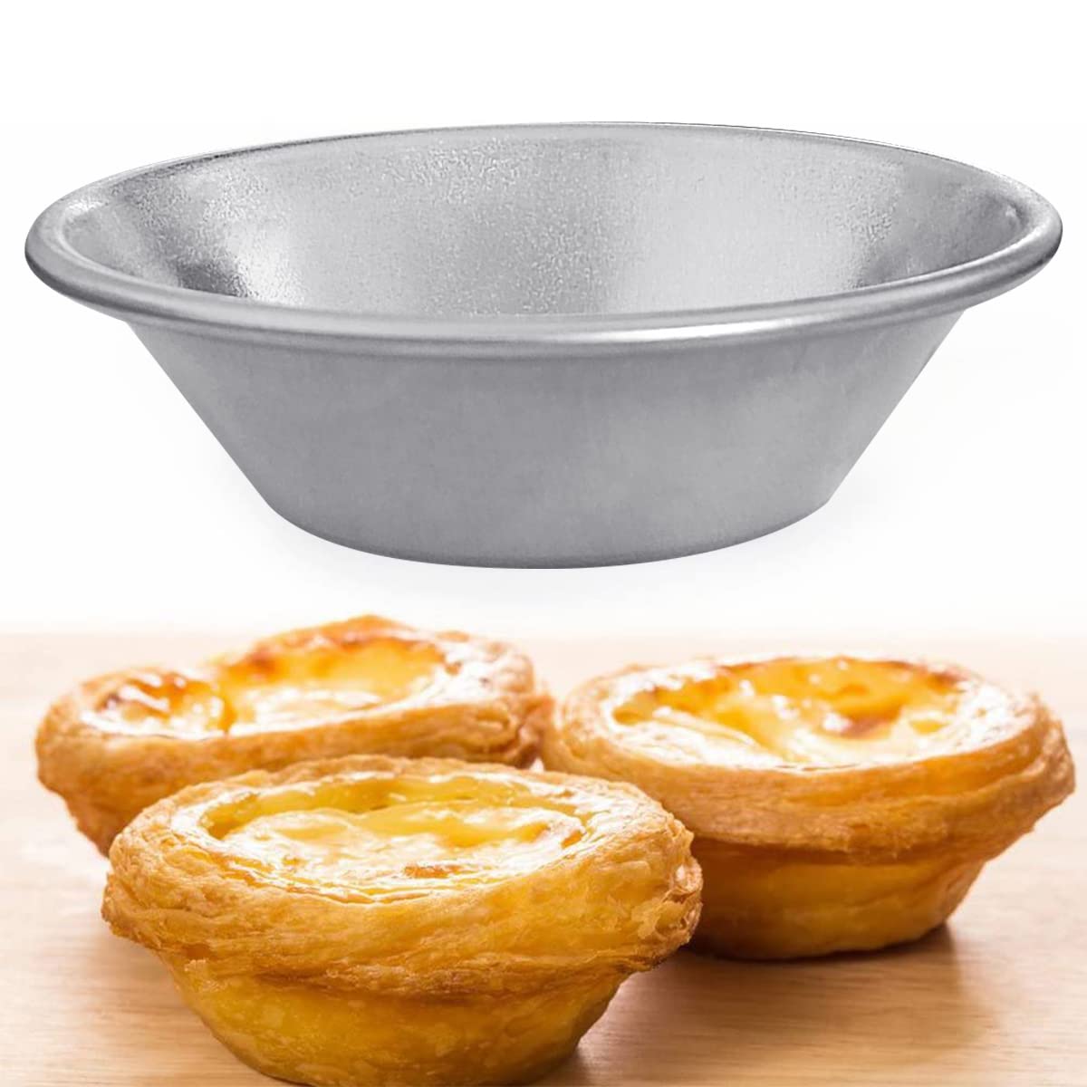 25 Pcs Mini Tiny Pie Muffin Cupcake Pans Tin Egg Tart Mold Bakeware -Nonstick Puto Cup