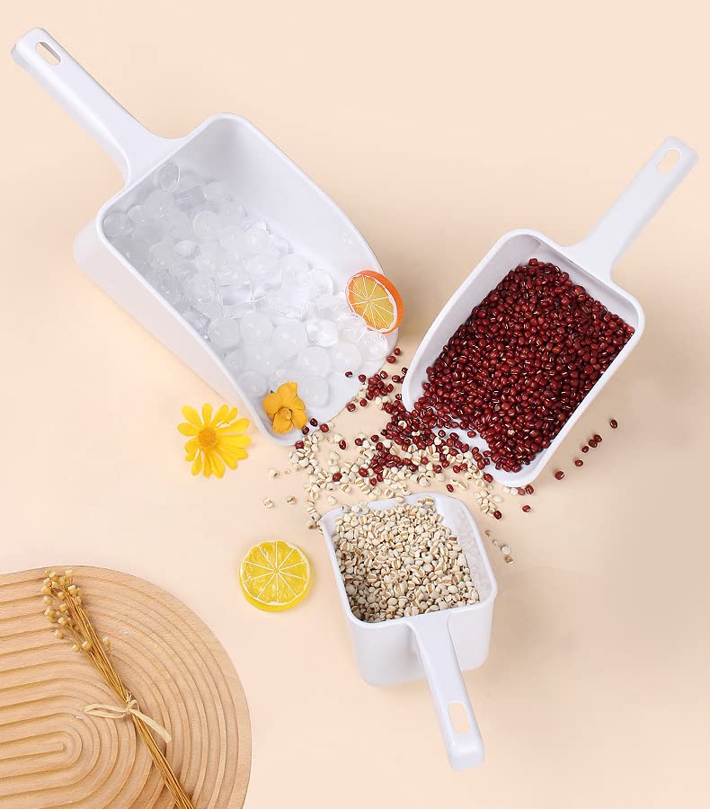 1 Piece Plastic Ice Scoop Plastic Ice Shovel Plastic Hand Scoop Plastic Utility Ice Scoop Coffee Bean Scoop Candy Scooper For Ba