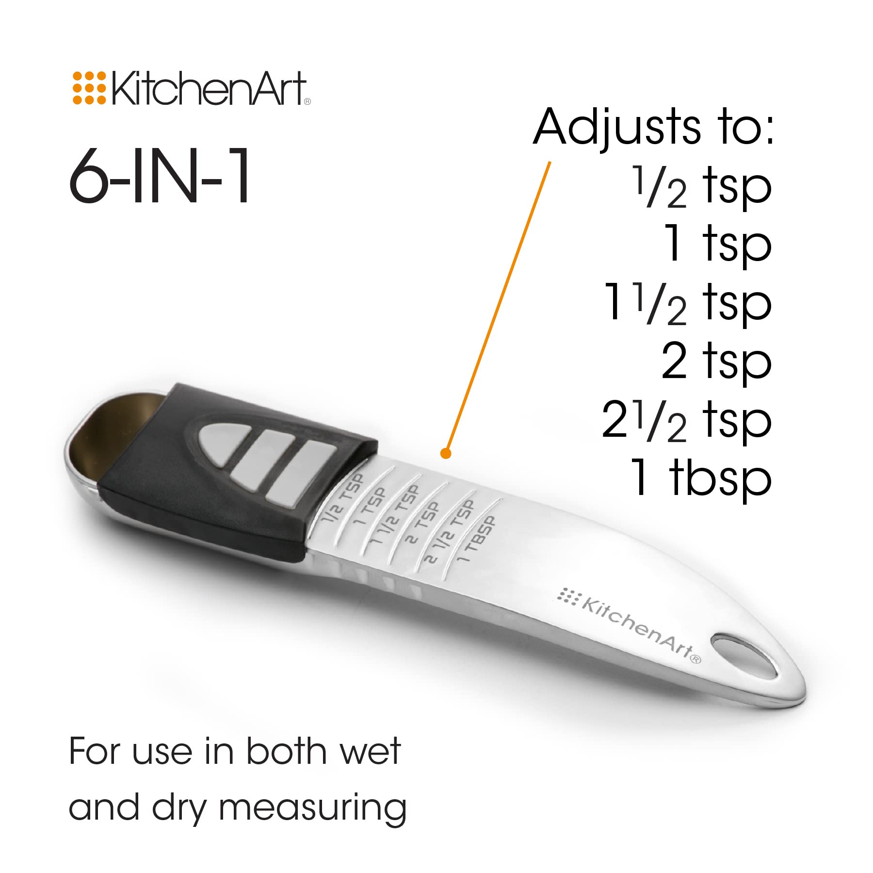 Kitchenart Pro Adjust-A-Tablespoon, Stainless Steel Measuring Spoon