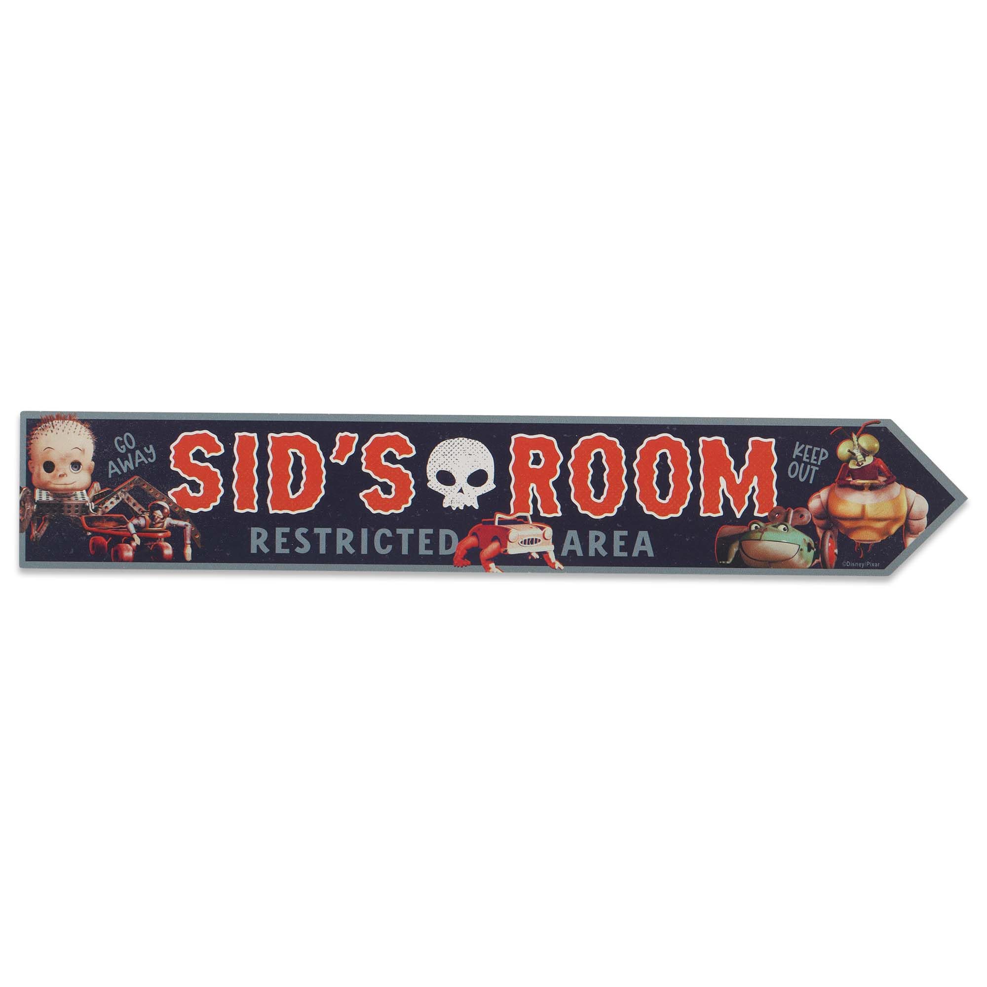 Disney Pixar Toy Story Sids Room Arrow Wood Wall Decor - Fun Sids Room Sign for Bedroom or Play Room