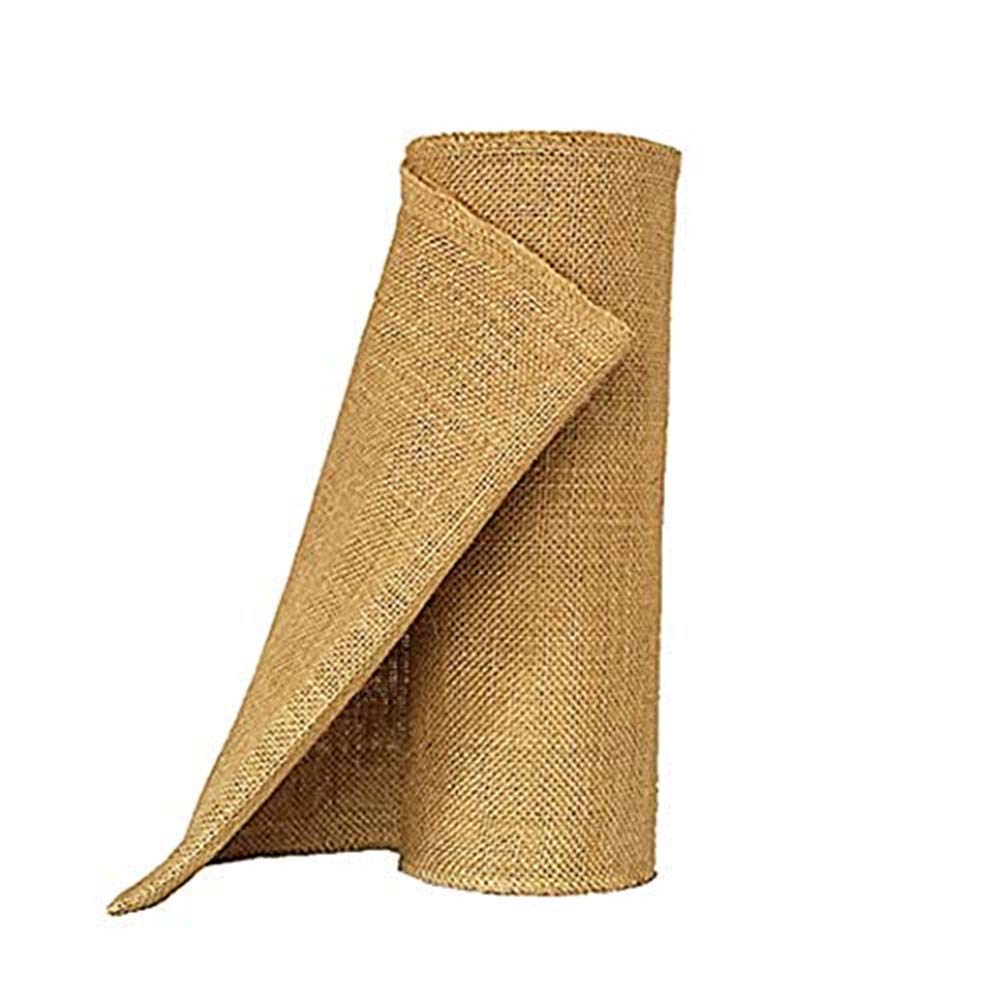 Ozxchixu Jute Burlap Table Runner-12'' Wide X 10 Yards Long Burlap Fabric Roll Perfect For Weddings, Table-Runners, Decorations