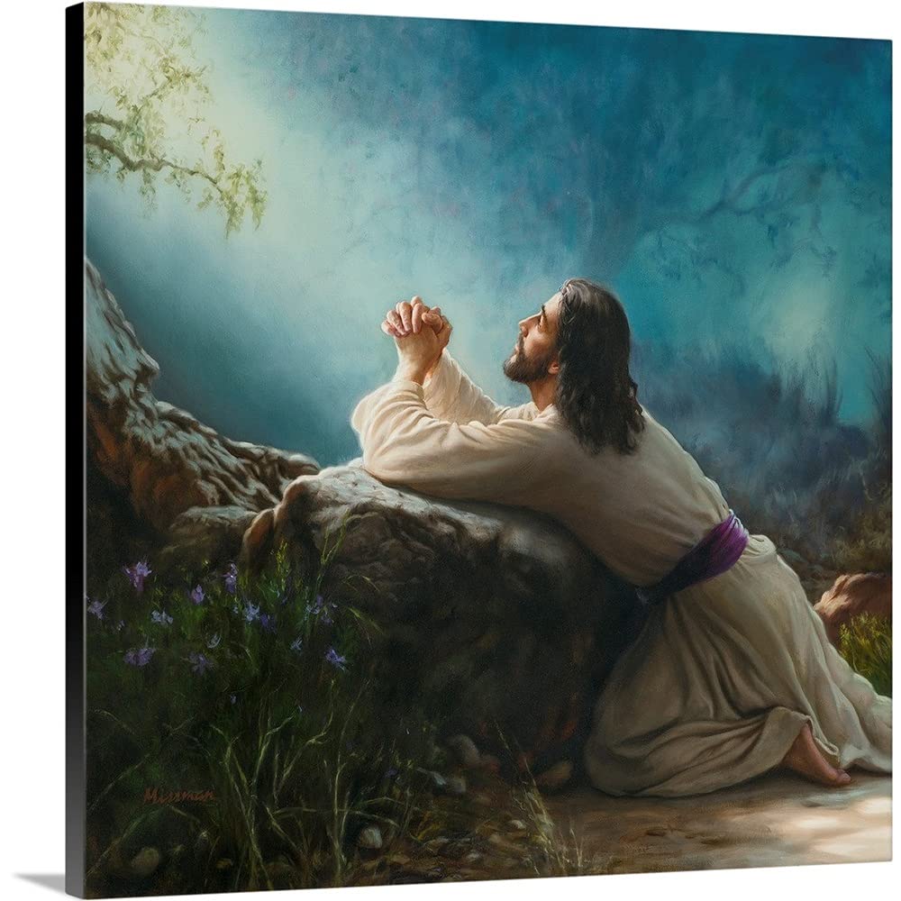 Canvas On Demand Gethsemane Canvas Wall Art Print By Mark Missman, Traditional, Home Decor, Christian, Christianity Artwork, 48'