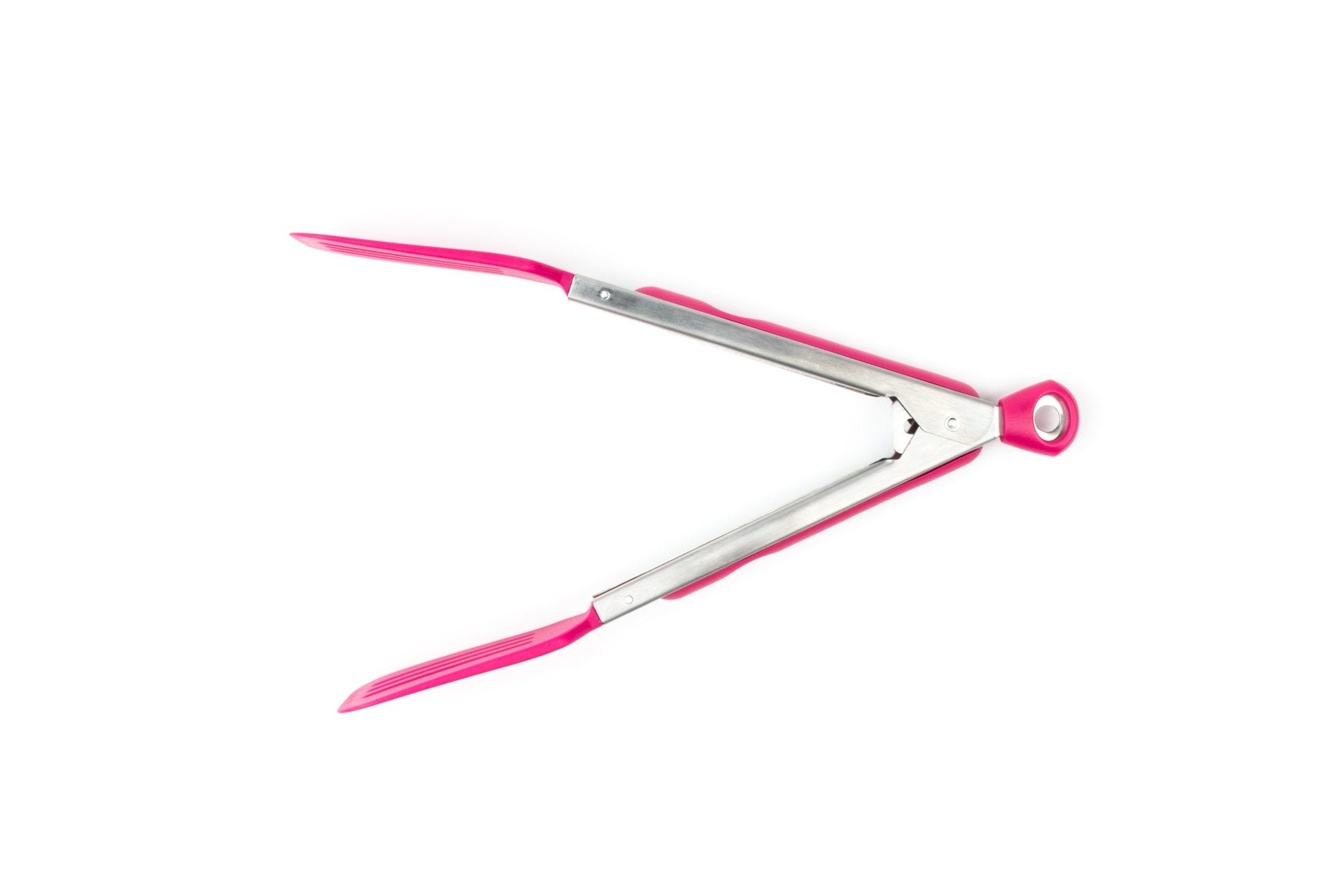 Fox Run Craftsmen, Us Kitchen, Foxw9 Locking Tongs, 1.25 X 2.25 X 10.75 Inches, Pink