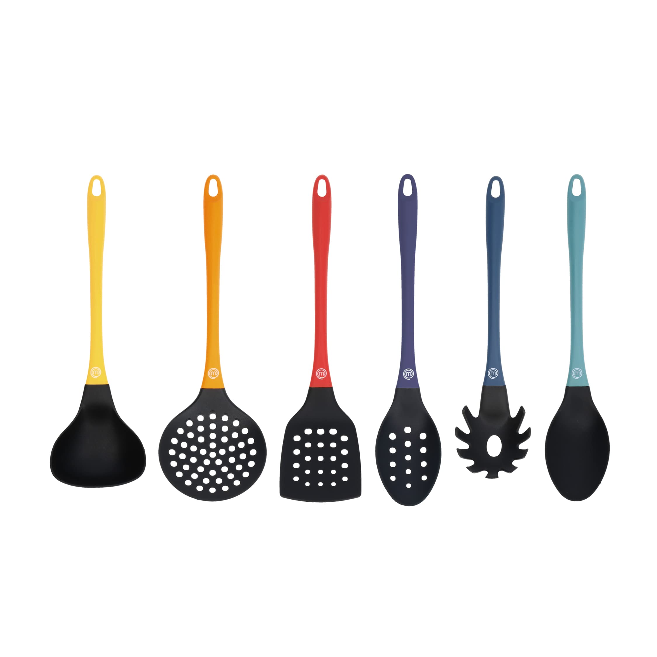 Masterchef Kitchen Utensils Set, Nylon Cooking Utensils Set Of 6, Non Toxic & Non Scratch Cooking Tools For Non Stick Cookware I