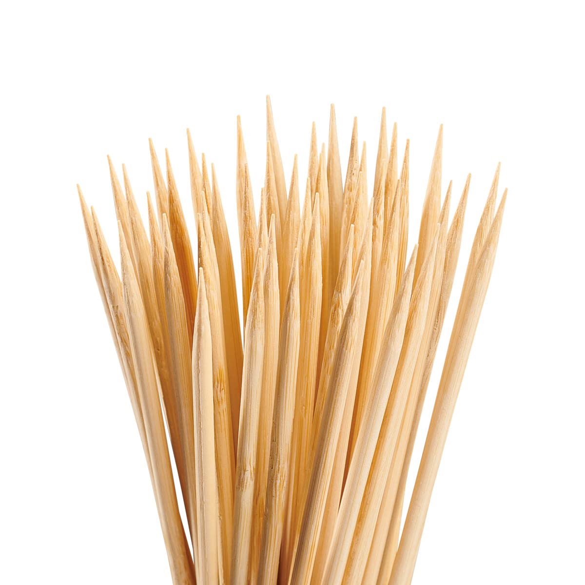 [100 Count] 10 Inch Bamboo Wooden Skewers For Shish Kabob  Grilling  Fruits  Appetizers  and Cocktails