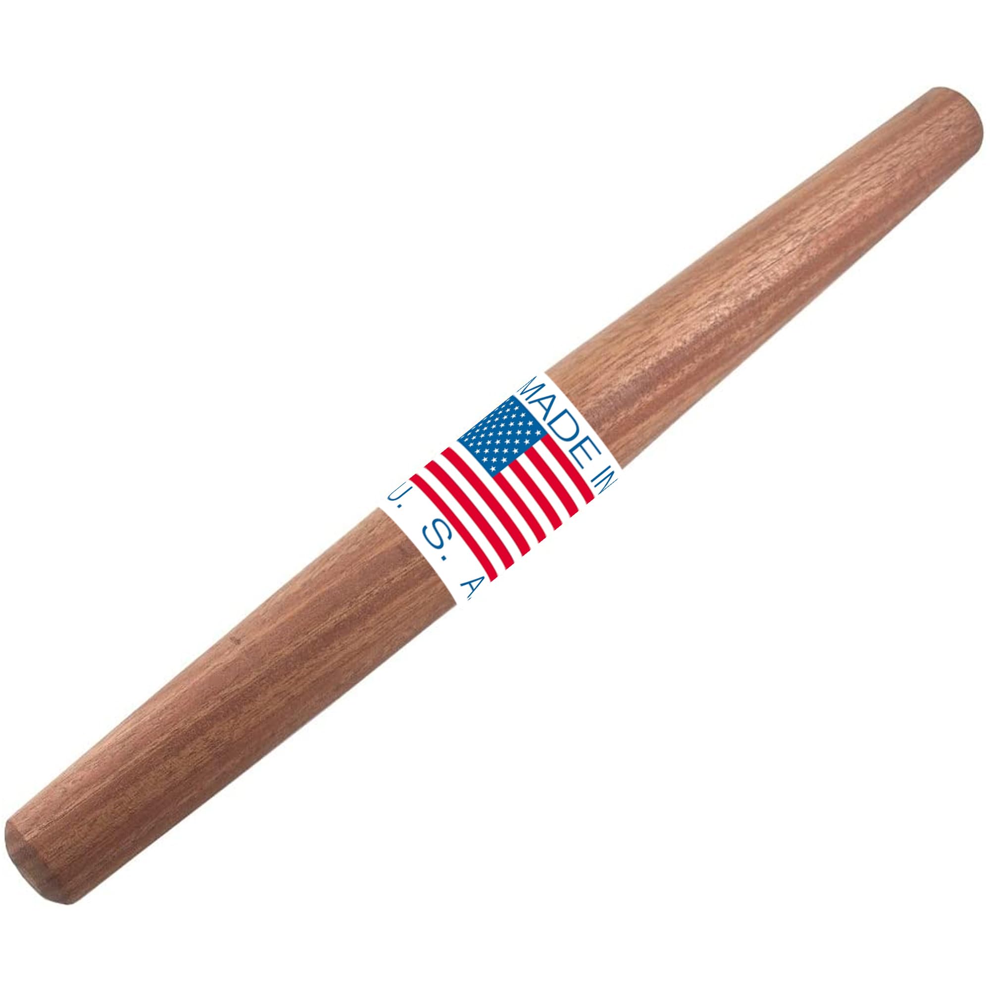 Top Notch Kitchenware Mahogany French Rolling Pin | Non-Stick Kitchen Tool | Tapered Solid Wood Design For Precise Bakin | Ideal