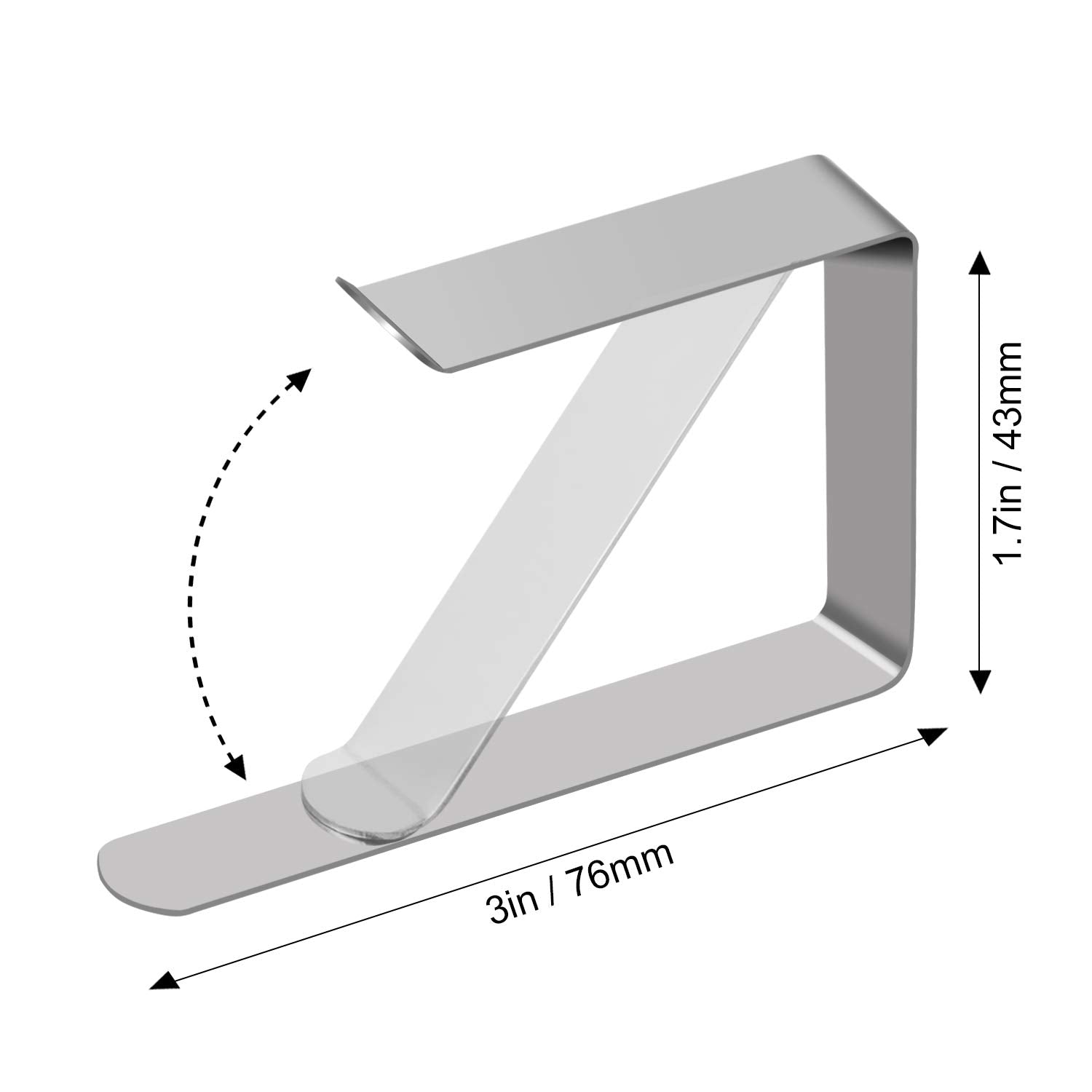 Tripole Tablecloth Clips 8 Pack Stainless Steel Table Cover Clamps Skirt Clips Home Kitchen Restaurant Use