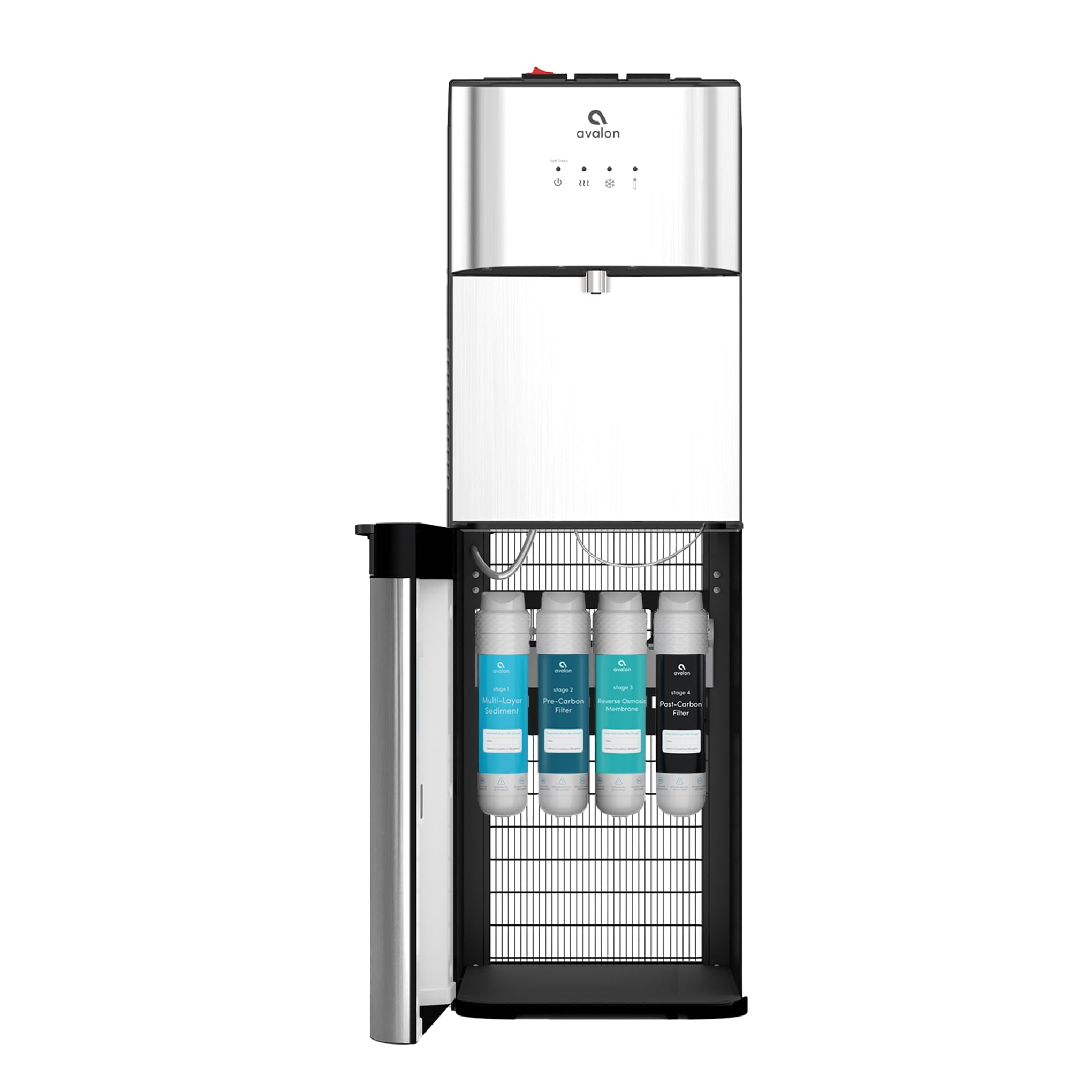 Avalon Self Cleaning Bottleless Water Cooler Water Dispenser - 2 Temperature Settings - Hot & Cold Water, Durable Stainless Stee