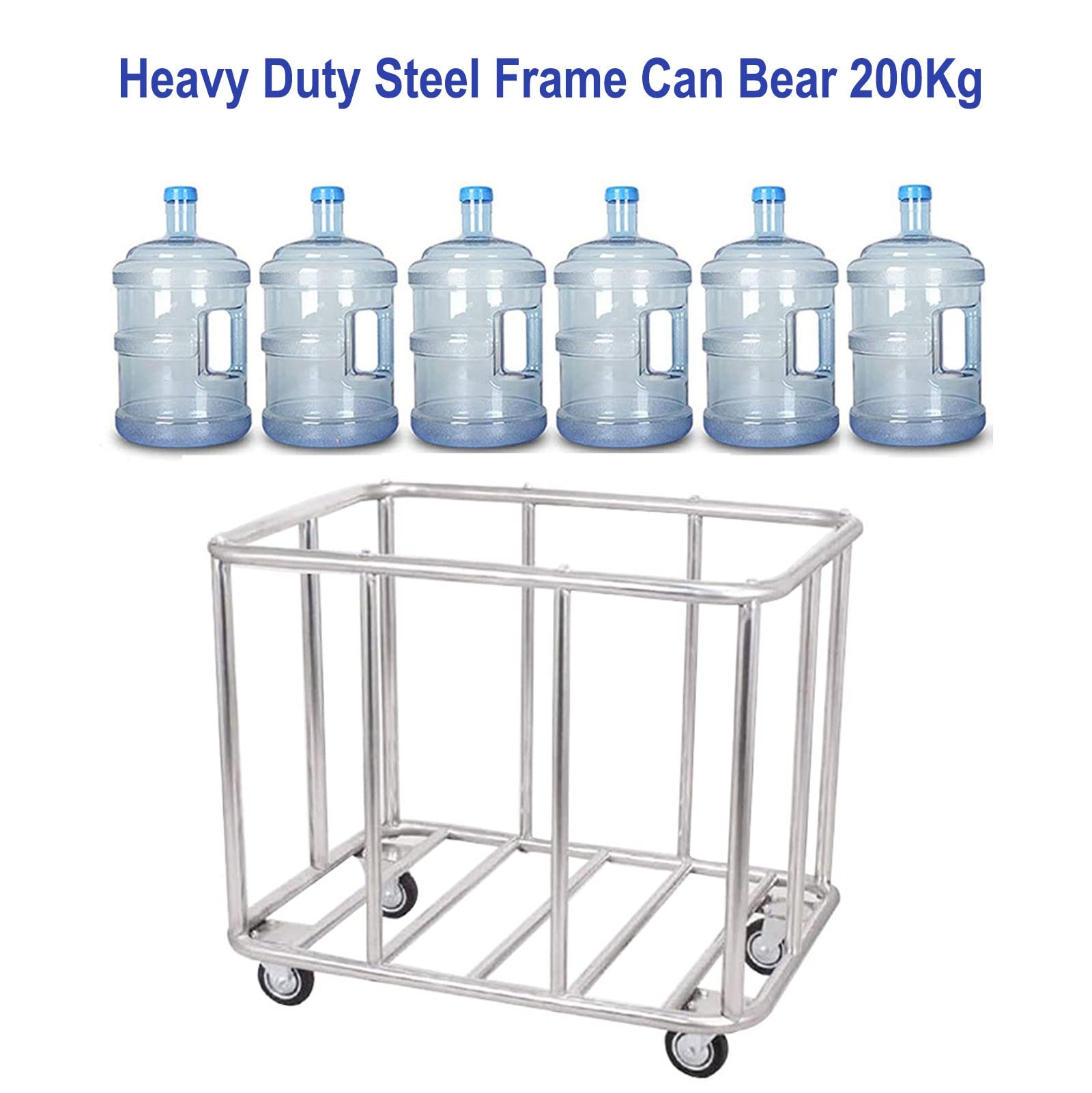 Commercial Laundry Cart With Wheels, 11.35 Bushels Large Laundry Roller With Removable Waterproof Canvas Lined Basket, Heavy Dut