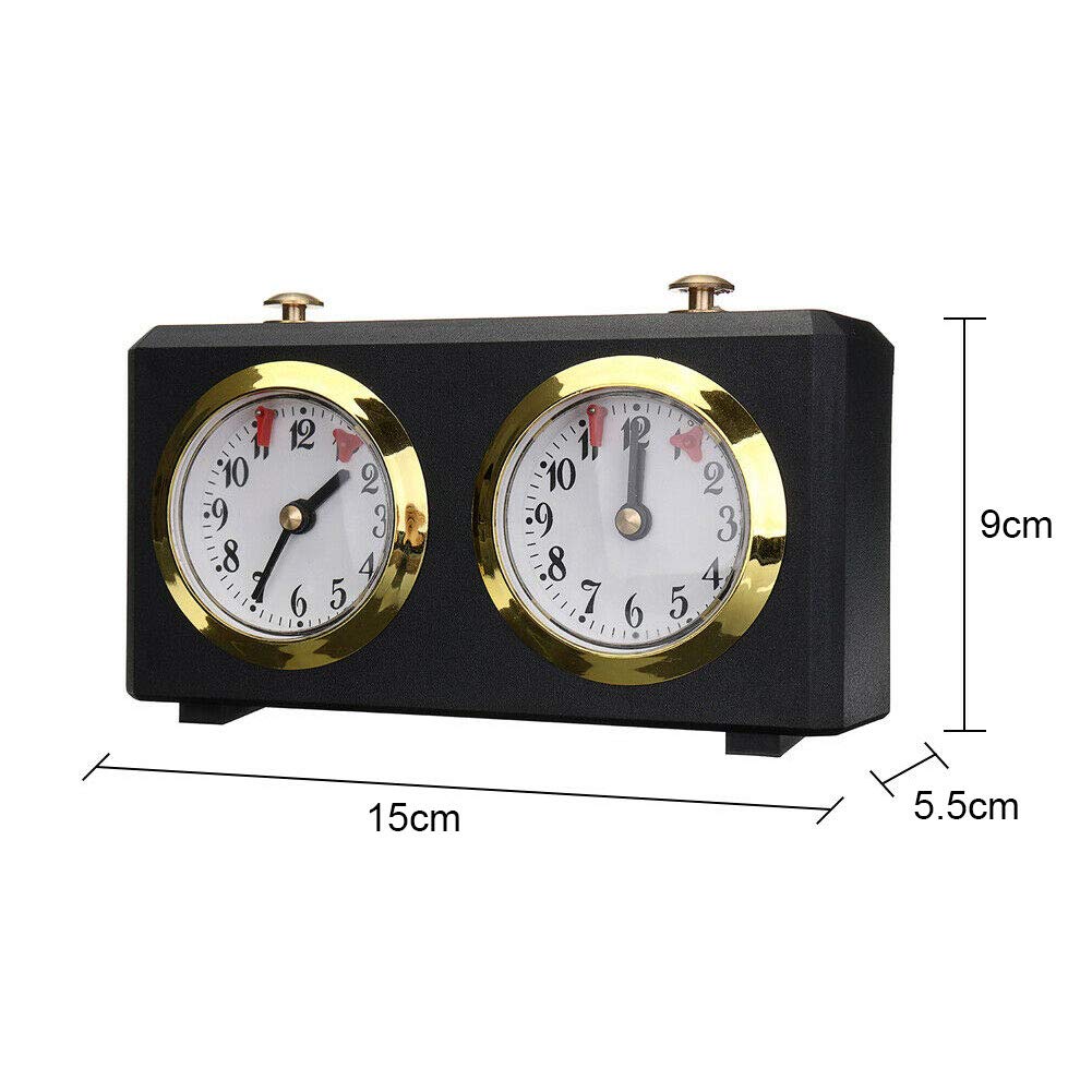 Chess Timer, Professional Chess Clock Game Timer Analogue Clock Chess Timer I-Go Count Up Count Down Timer, International Chess