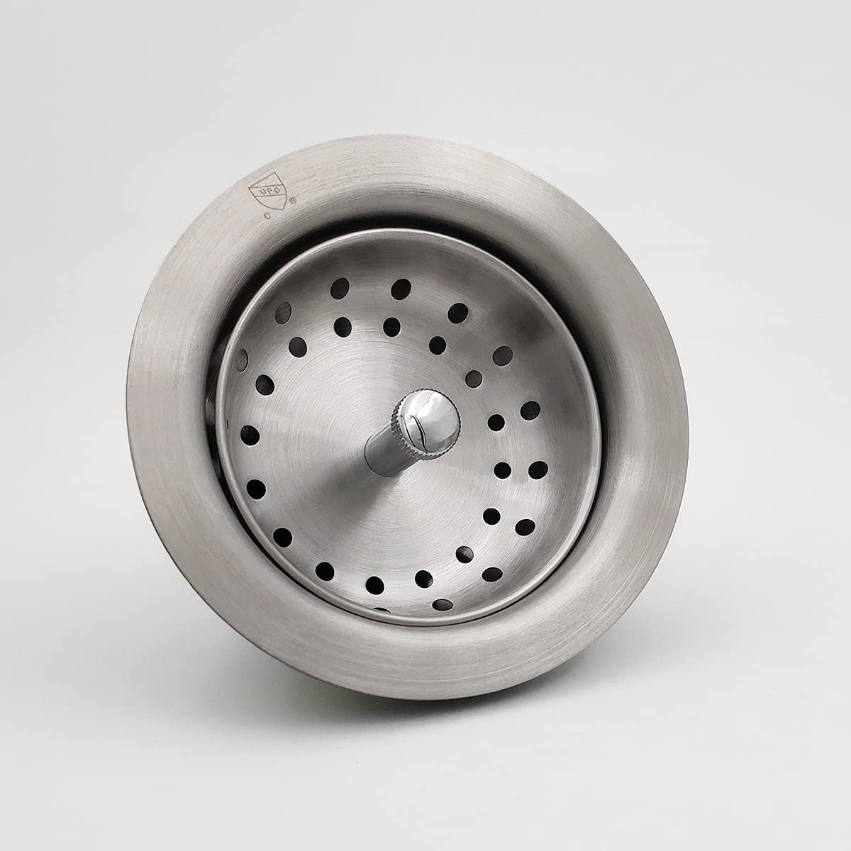 Eadot 3-1/2 Inch Brushed Nickel Kitchen Sink Drain Assembly With Strainer Basket Stopper, Stainless Steel Kitchen Sink Drain Str