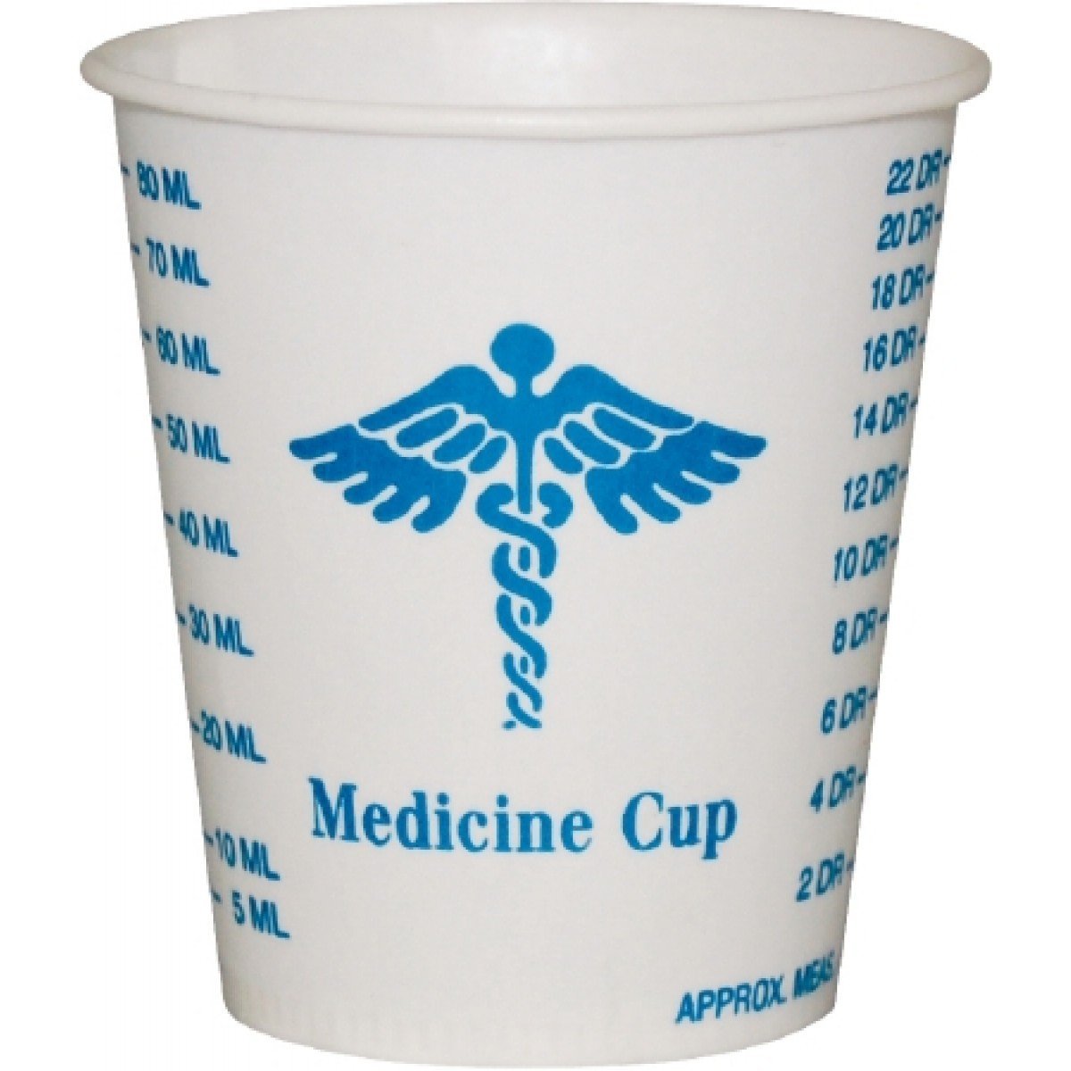 Solo Foodservice R3-43107 Medicine Design Wax Coated Paper Graduated Cup 3 Oz., 100 Count