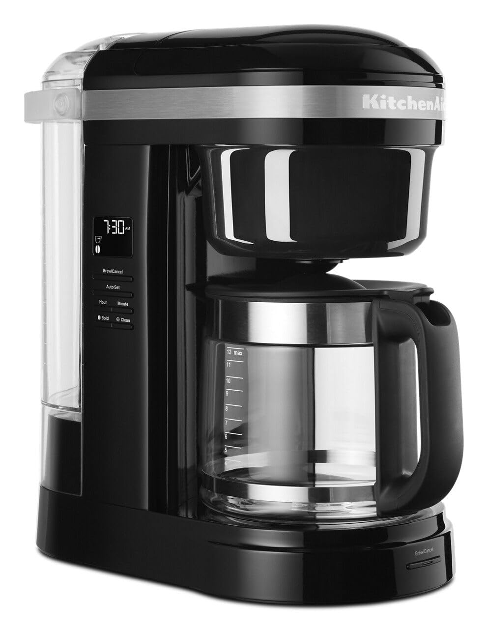 Kitchenaid Kcm1208Ob Drip Spiral Showerhead Coffee Maker, 12 Cup, 7.17''D X 13.4''W X 14.34''H, Onyx Black