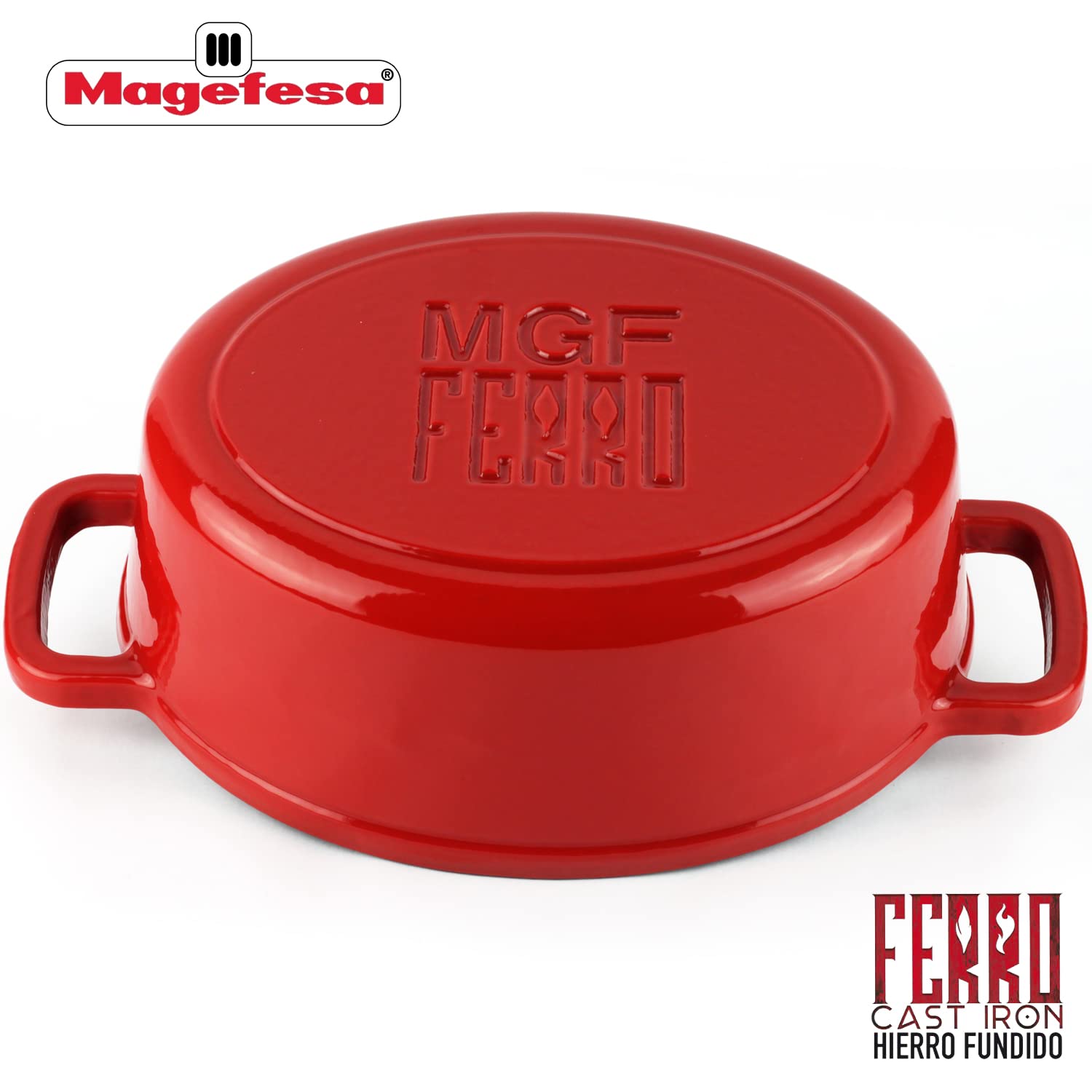 Cast Iron Dutch Oven Magefesa Ferro, Optimal Retention And Heat Distribution, For All Types Of Cooktop, Induction, Oven Safe, En