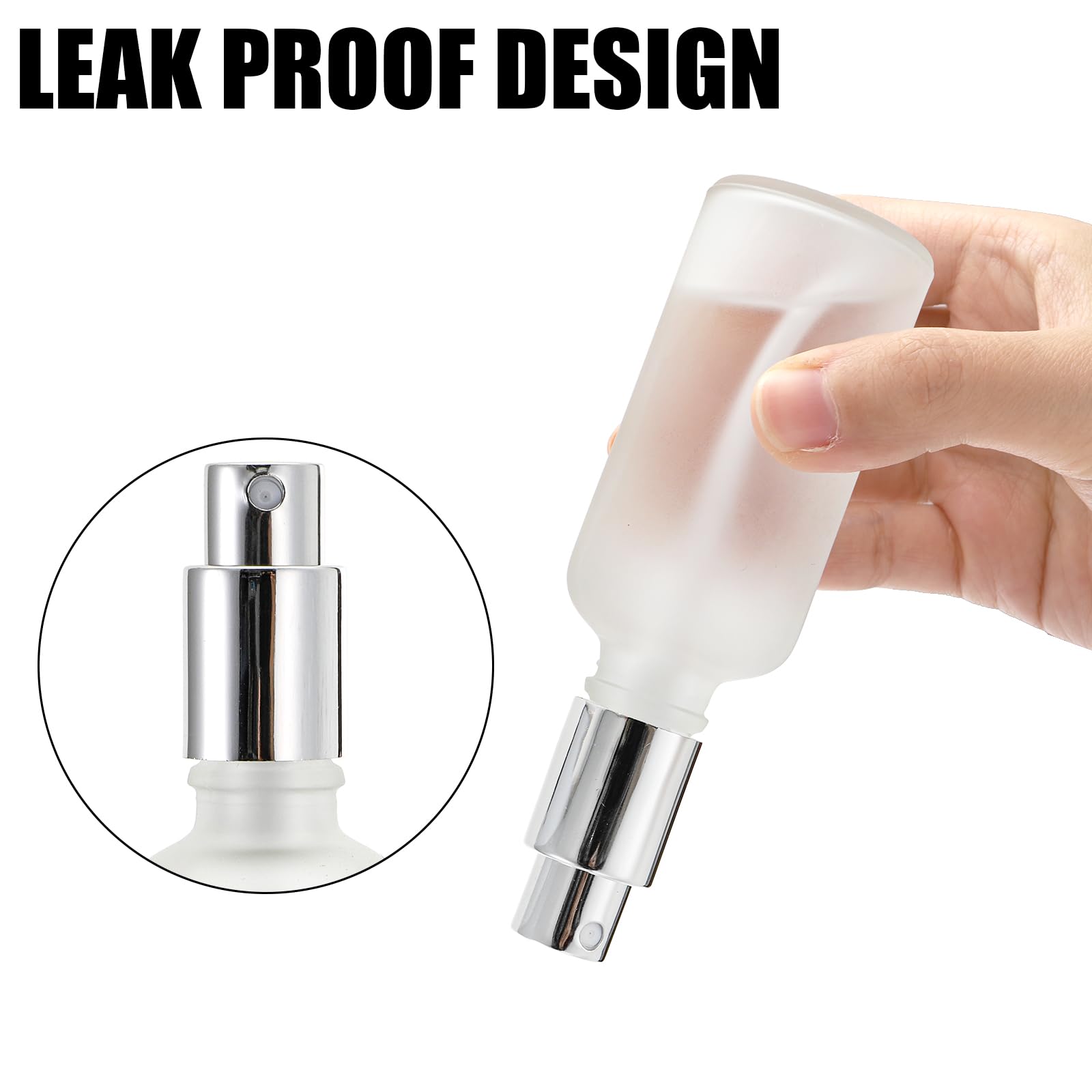 Bekith 16 Pack 50Ml Glass Spray Bottles, Frosted Empty Perfume Atomizer, Refillable Fine Mist Spray For Essential Oils, Cleaning