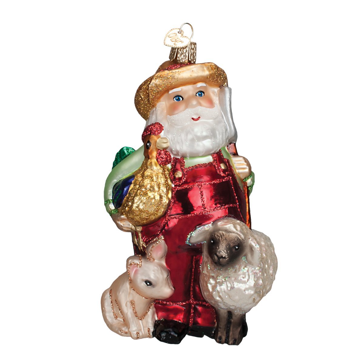 Old World Christmas E-I-E-I-Ho-Ho-Ho Glass Blown Ornament