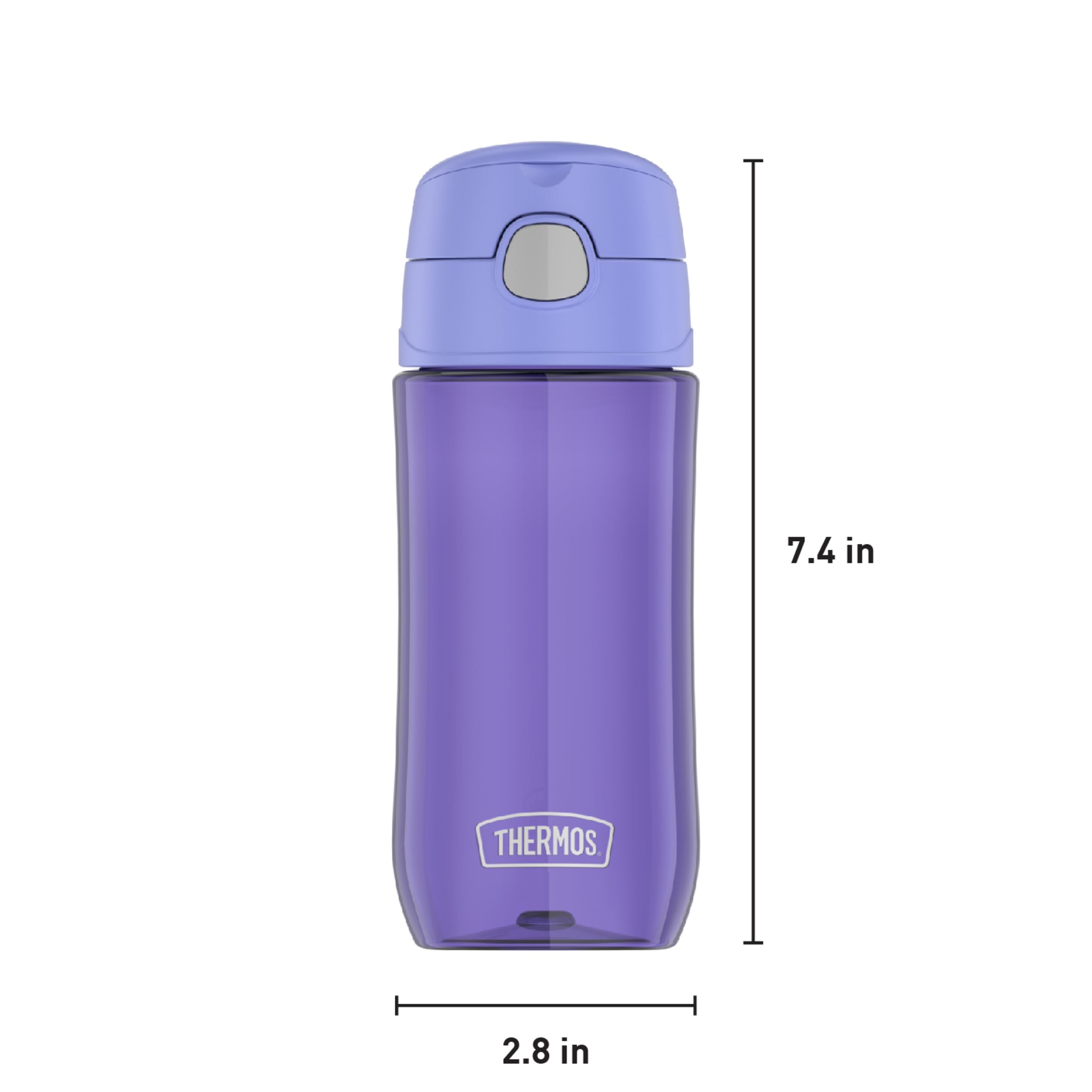 Thermos Funtainer 16 Ounce Plastic Hydration Bottle With Spout, Lavender