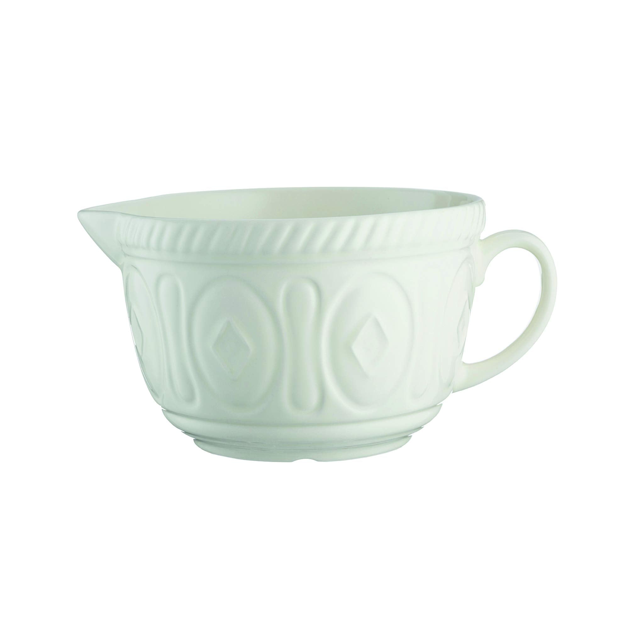 Mason Cash Colour Chip Resistant Earthenware Batter Mixing Bowl-Cream, Ceramic 26 X 19.7 X 13 Cm