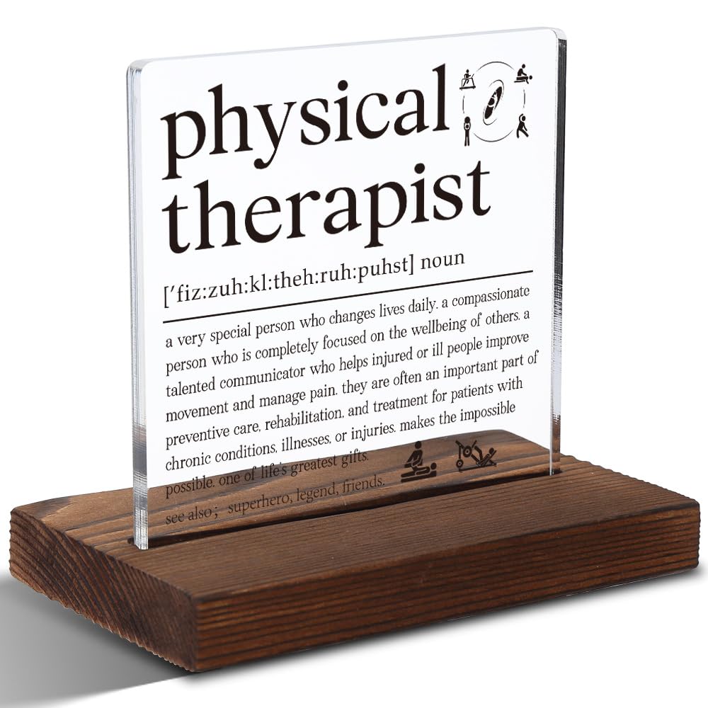 Physical Therapist Gifts, Appreciation Gifts for Physical Therapist, Brithday Gifts for Physical Therapist, Modern Acrylic Desk 