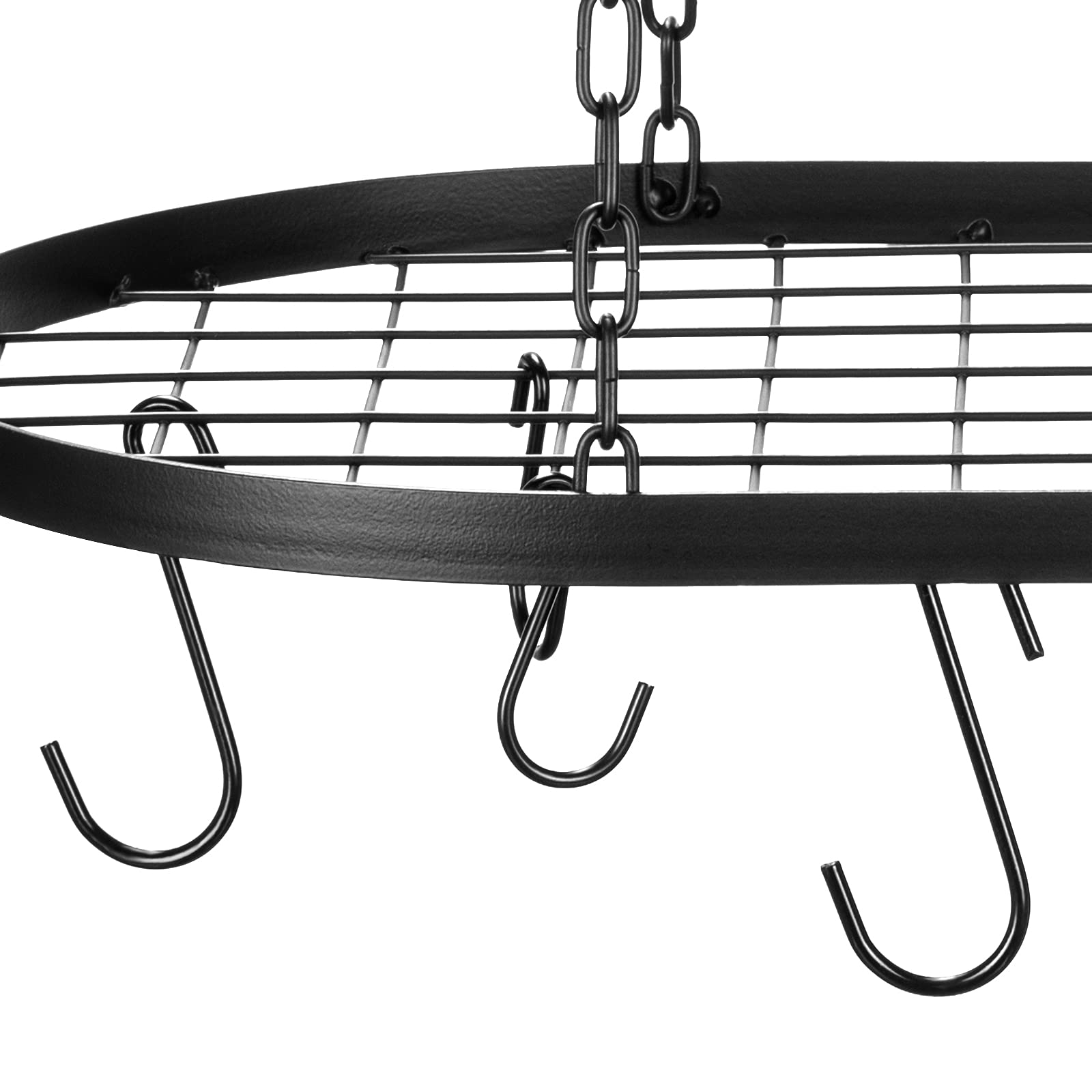 20 Inch Pots And Pans Organizer Hanging Pot Rack Pot And Pan Organizer With 20 S Hooks For Home, Restaurant, Kitchen Cookware, U