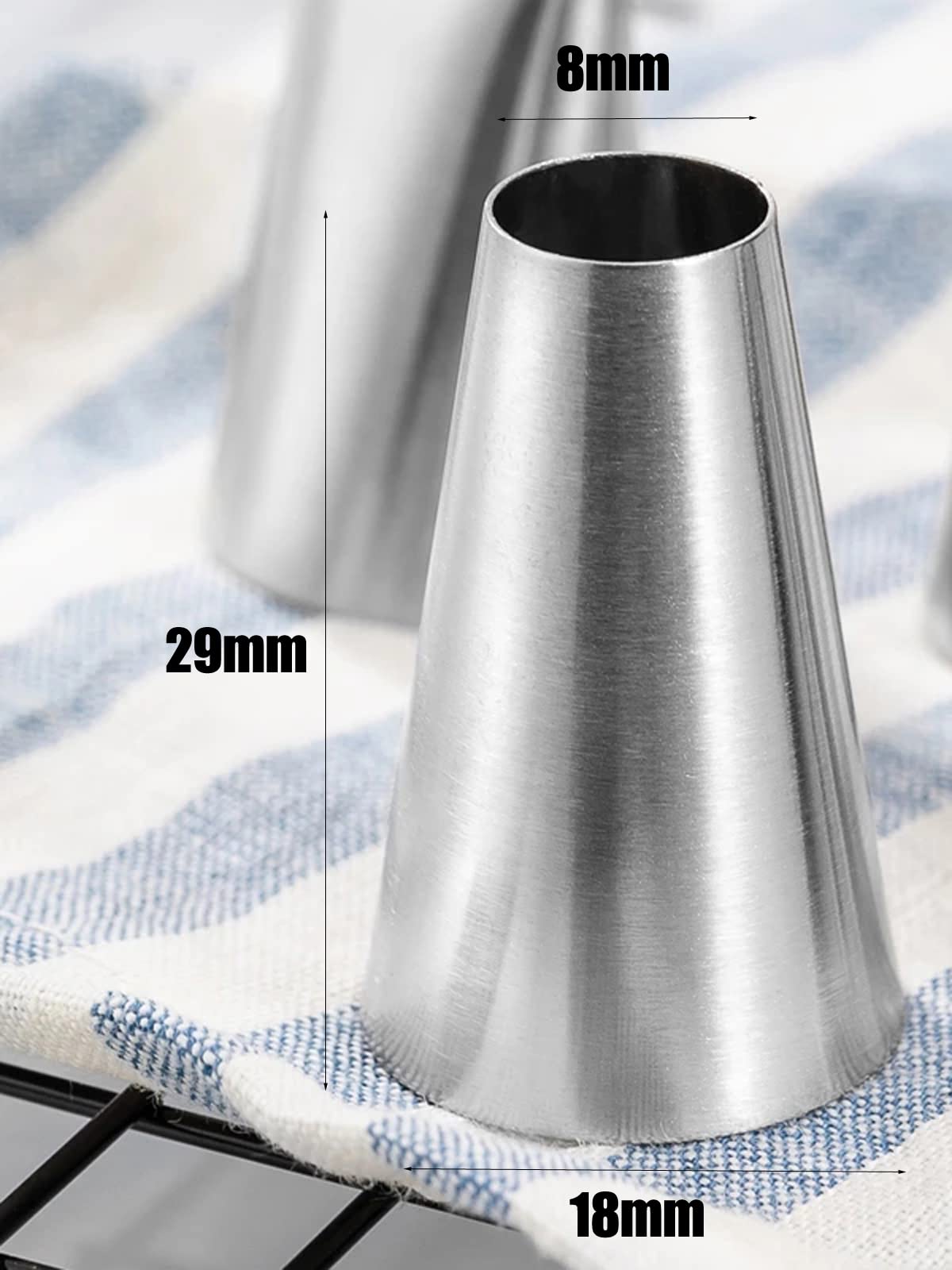Round Tip For Macarons,Round Decorating Piping Tip #12,3 Pcs
