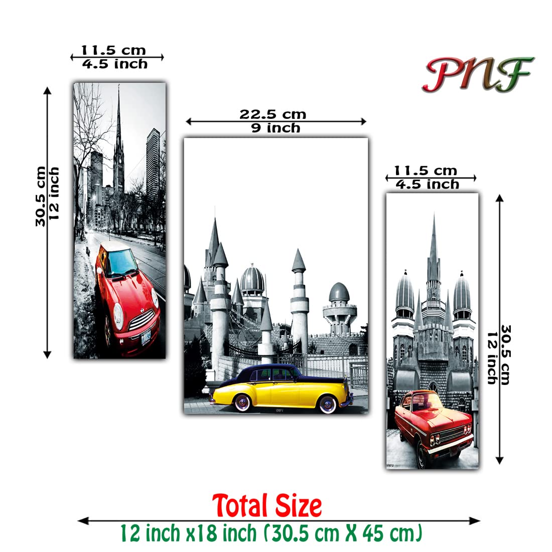 pnf Poster And Frames Eiffel Tower Love Couple Landscape Scenery MDF Panel | For Living Room | Home Decoration Item | Best Gifti