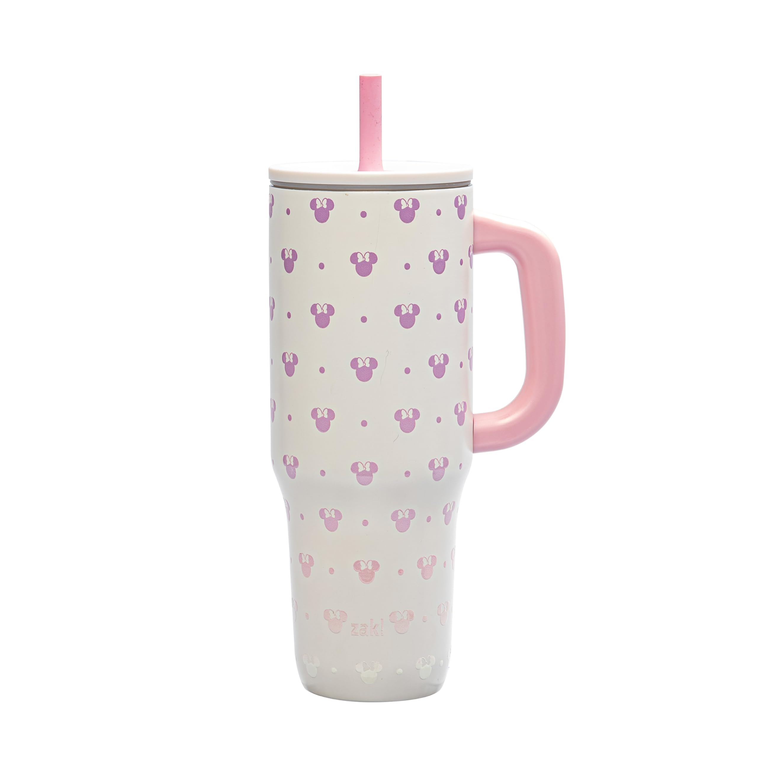 Zak Designs Disney Sutton Travel Tumbler for On the Go or At Home, 40oz Stainless Steel with Vacuum Insulation, Silicone Straw, 
