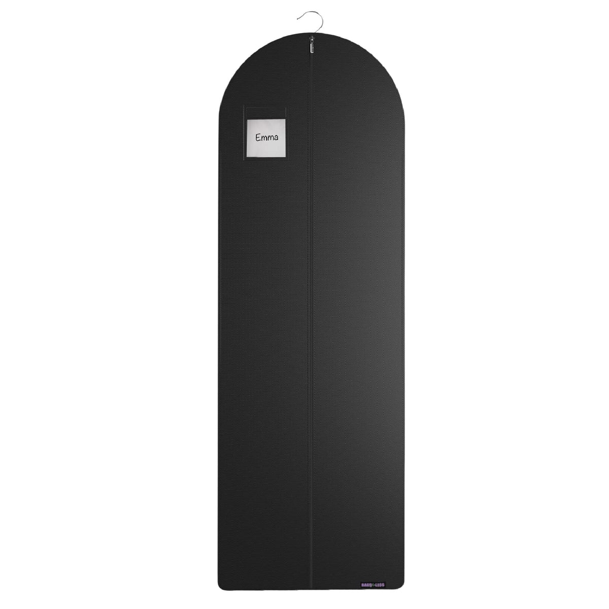 [Set Of 2] Black Garment Bag For Travel And Storage With Zipper For Suits Tuxedos Dresses And Coats 24 Inch X 72 Inch
