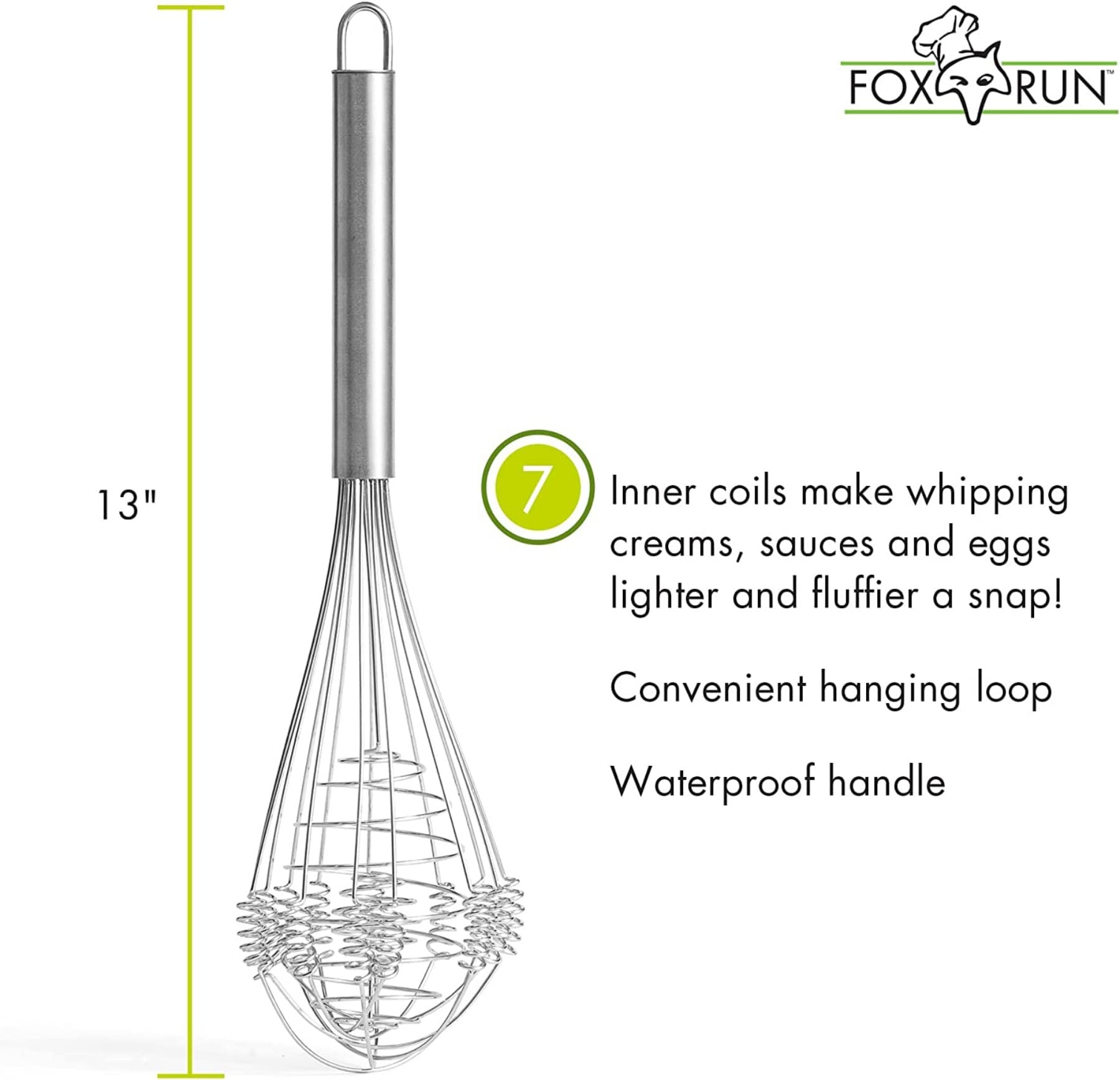 Fox Run Stainless Steel Ultimate Rapid Whisk Medium