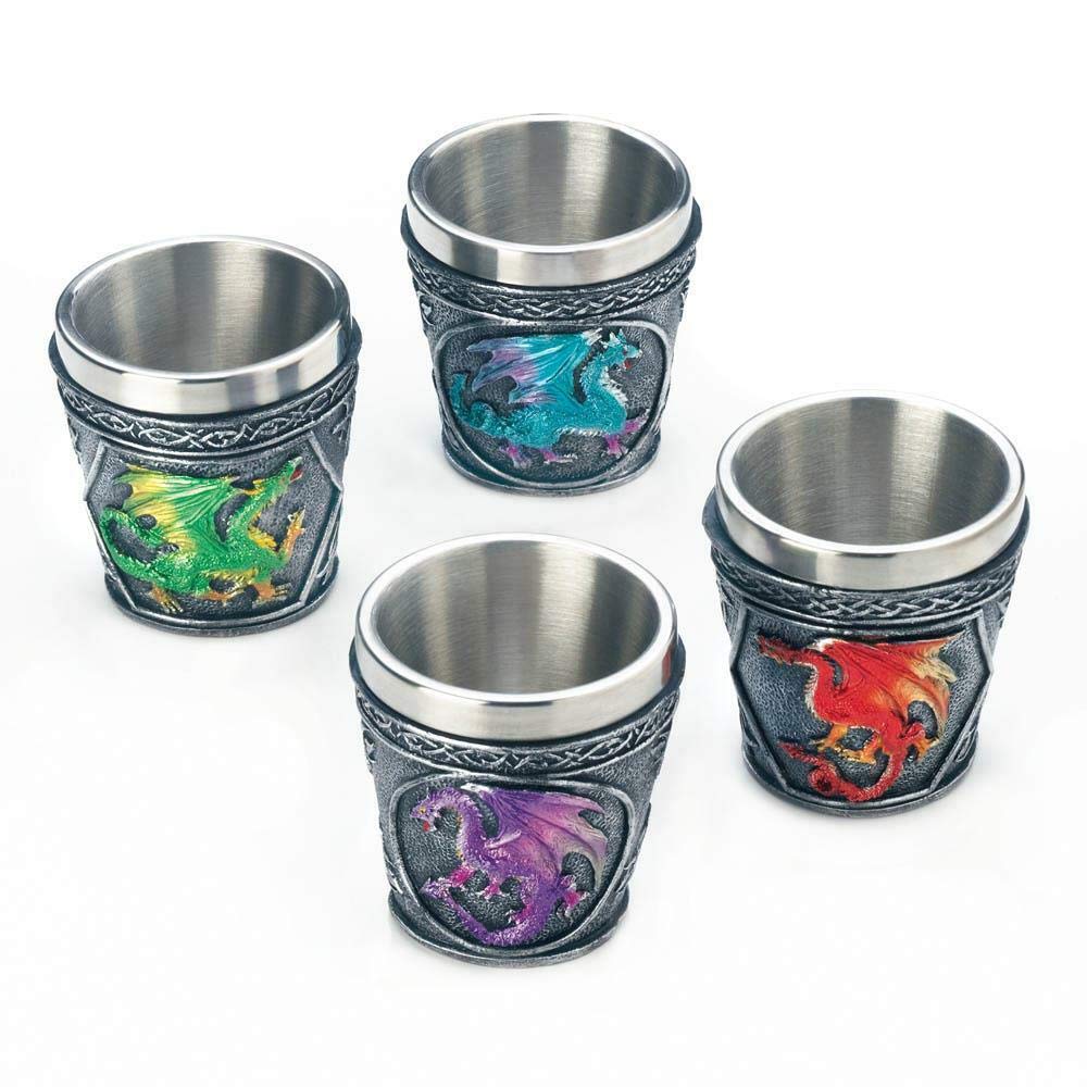 Mythical Dragons Shot Glass (Set of 4) 2.12x2.12x2.25