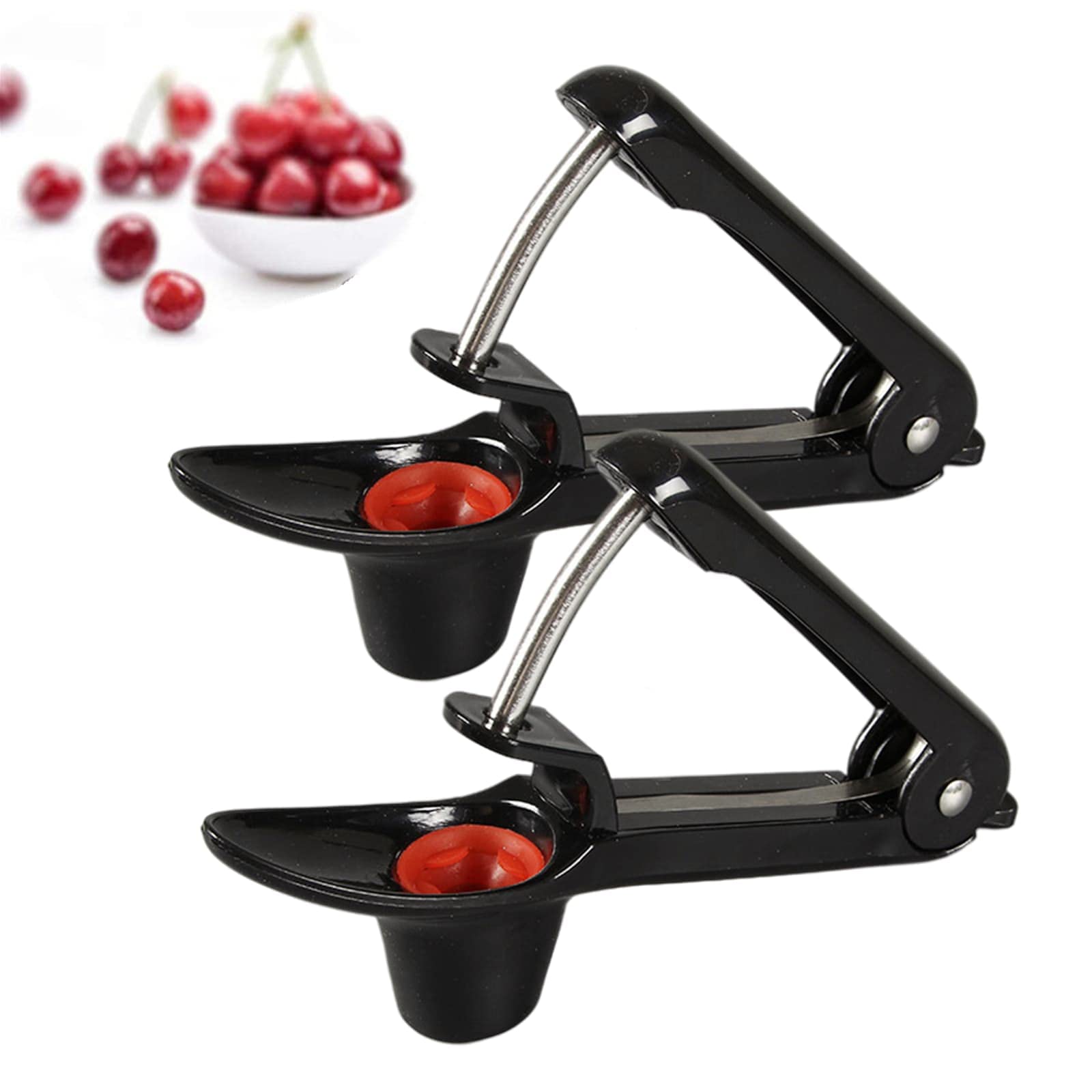 Aebor 2Pcs Cherry Pitter Tool, Cherry Pit Remover Tool, Multi-Function Fruit Corer And Pitter Remover, Cherry Corer Pitter Tool