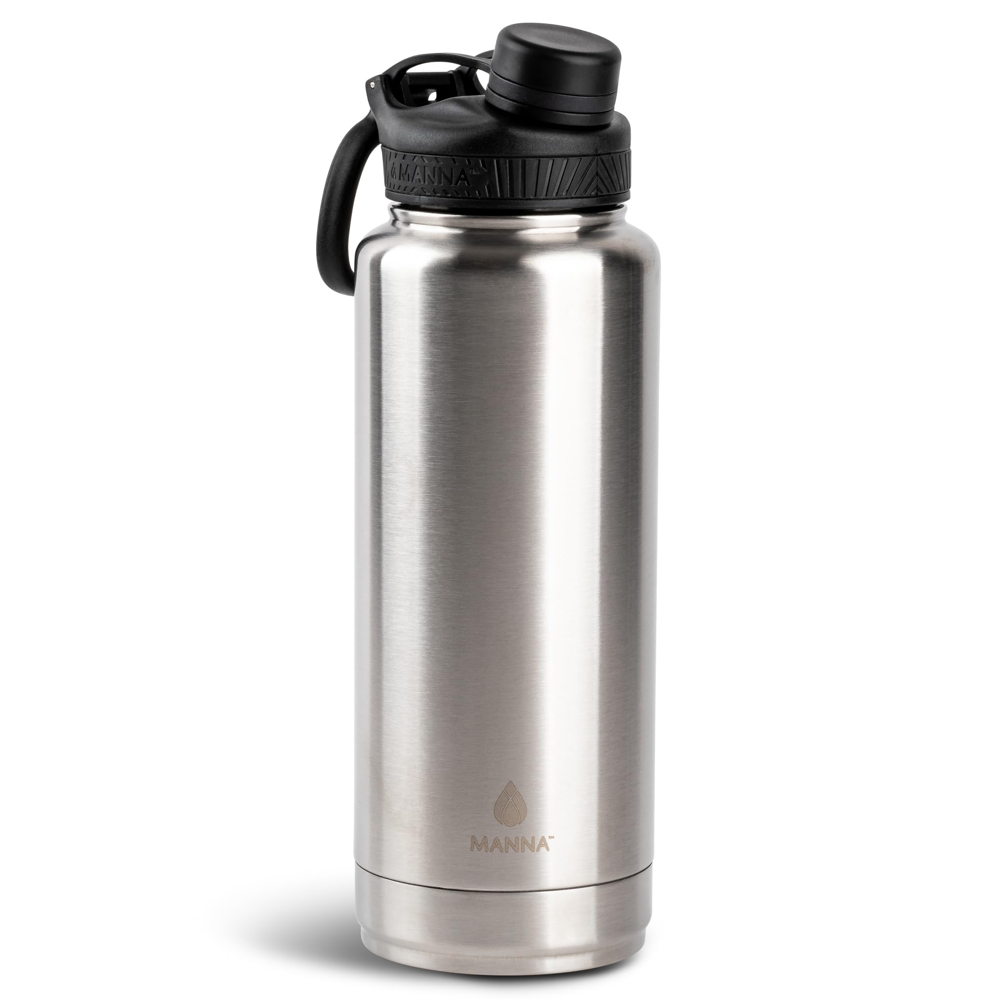 Manna Saratoga Doublewall Insulated Stainless Steel Bottle  40 Oz  Stainless Steel