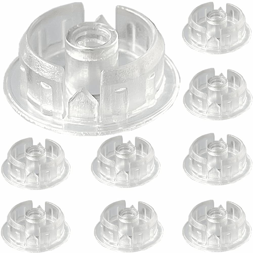 Bottom Rail Button 10pcs Clear Color Blinds Bottom Rail Ladder Cord Plugs fit The Hole with (3/4) Inside a Bottom Rail