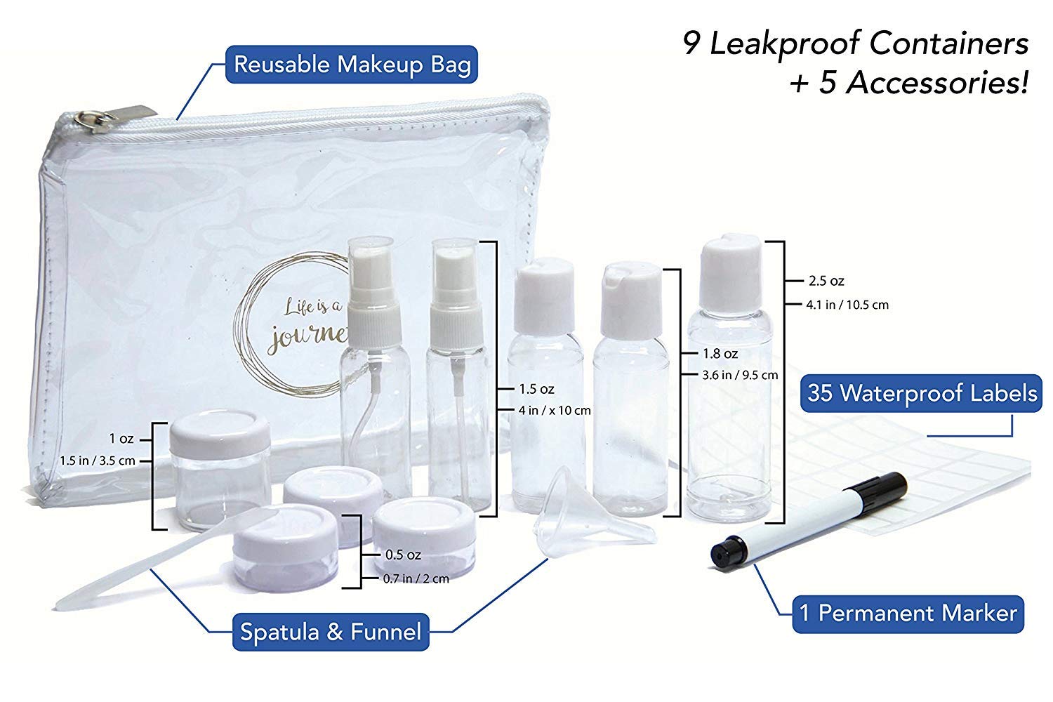 Izer Travel Bottles Kit