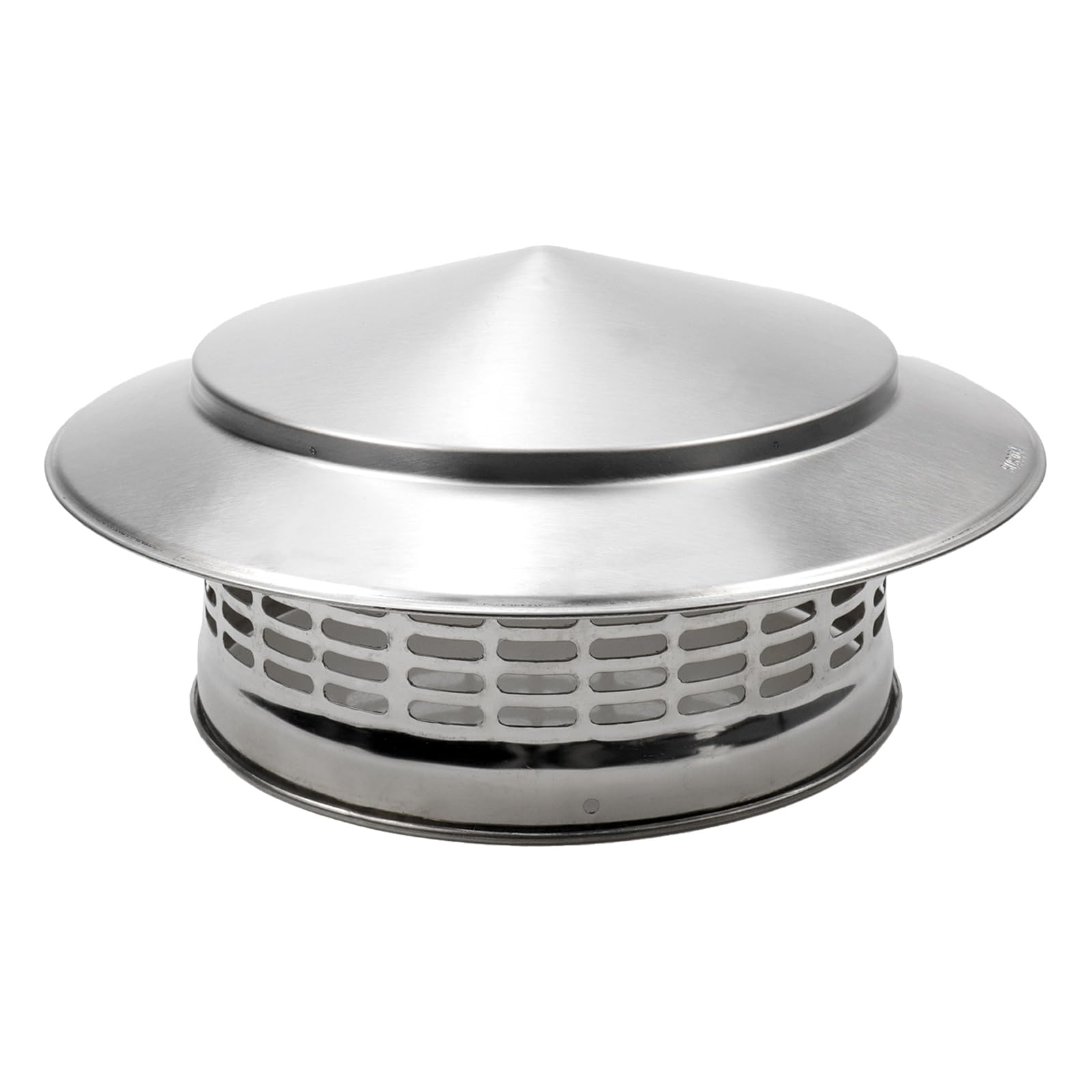 Antrader 7.87 Inch Round Stainless Steel Chimney Cap, Cone Top Chimney Cap Round Chimney Cap Chimney Cover Cap Chimney Cover Out