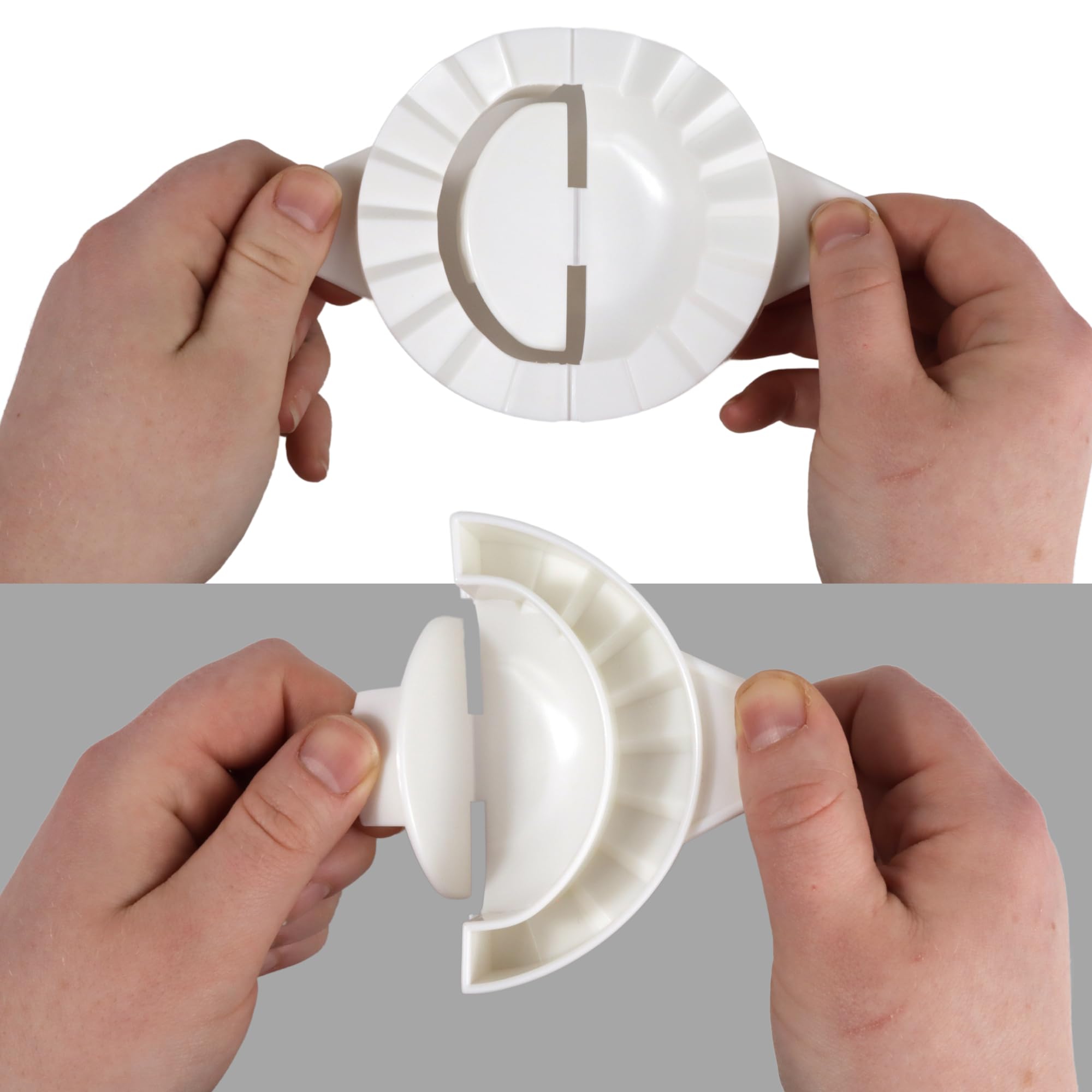 Plastic Dumpling Maker, Japanese Gyoza Mold Wonton Press, Kitchen Dough Cutter Or Stamping Tool, 3.5 Inches