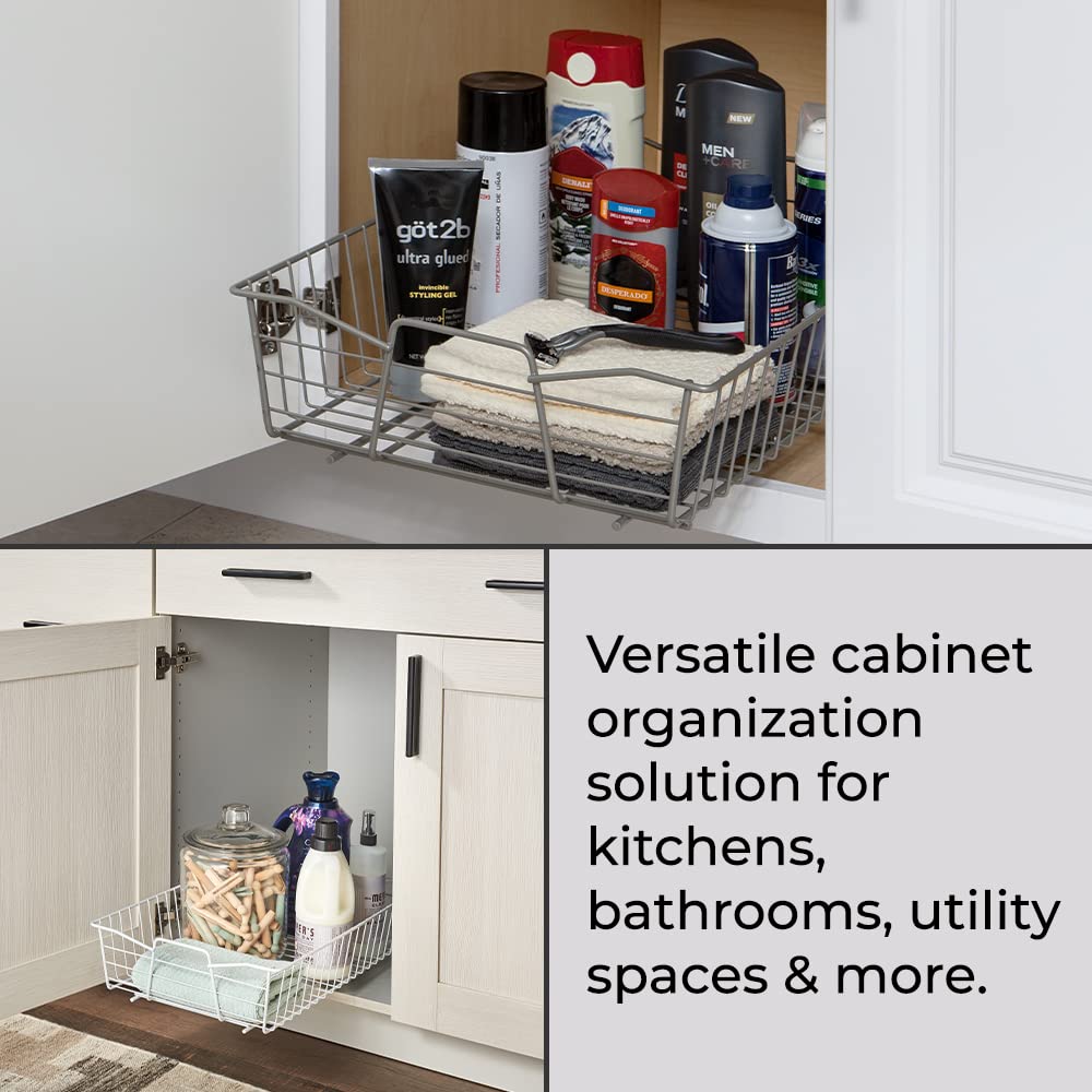 Closetmaid 53052 14-Inch Wide Cabinet Organizer, White