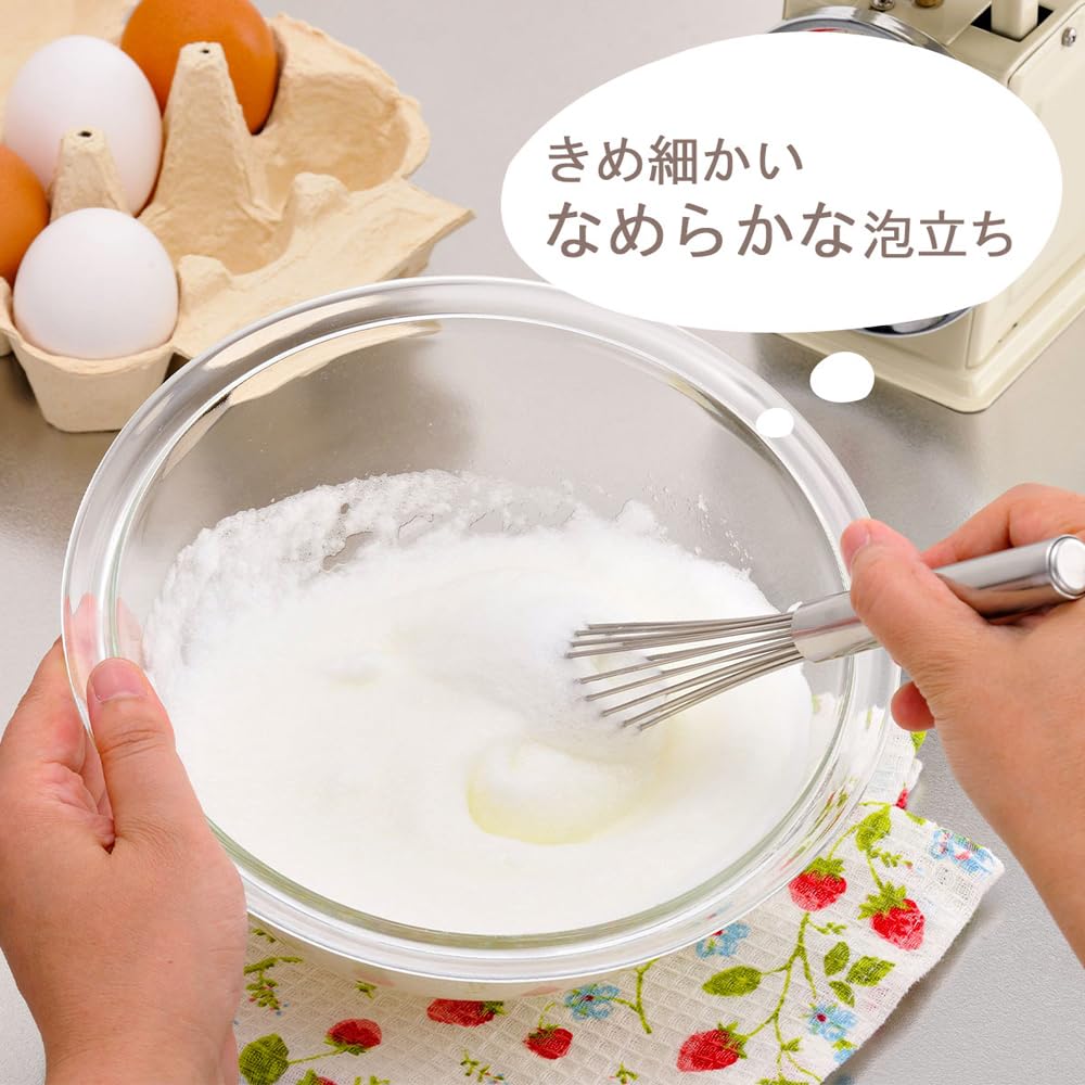 Shimomura Kusen 33706 Slim Whisk, 9.1 Inches (23 Cm), Made In Japan, Dishwasher Safe, 16 Wire Rods, Fine Foaming, Small Whisting