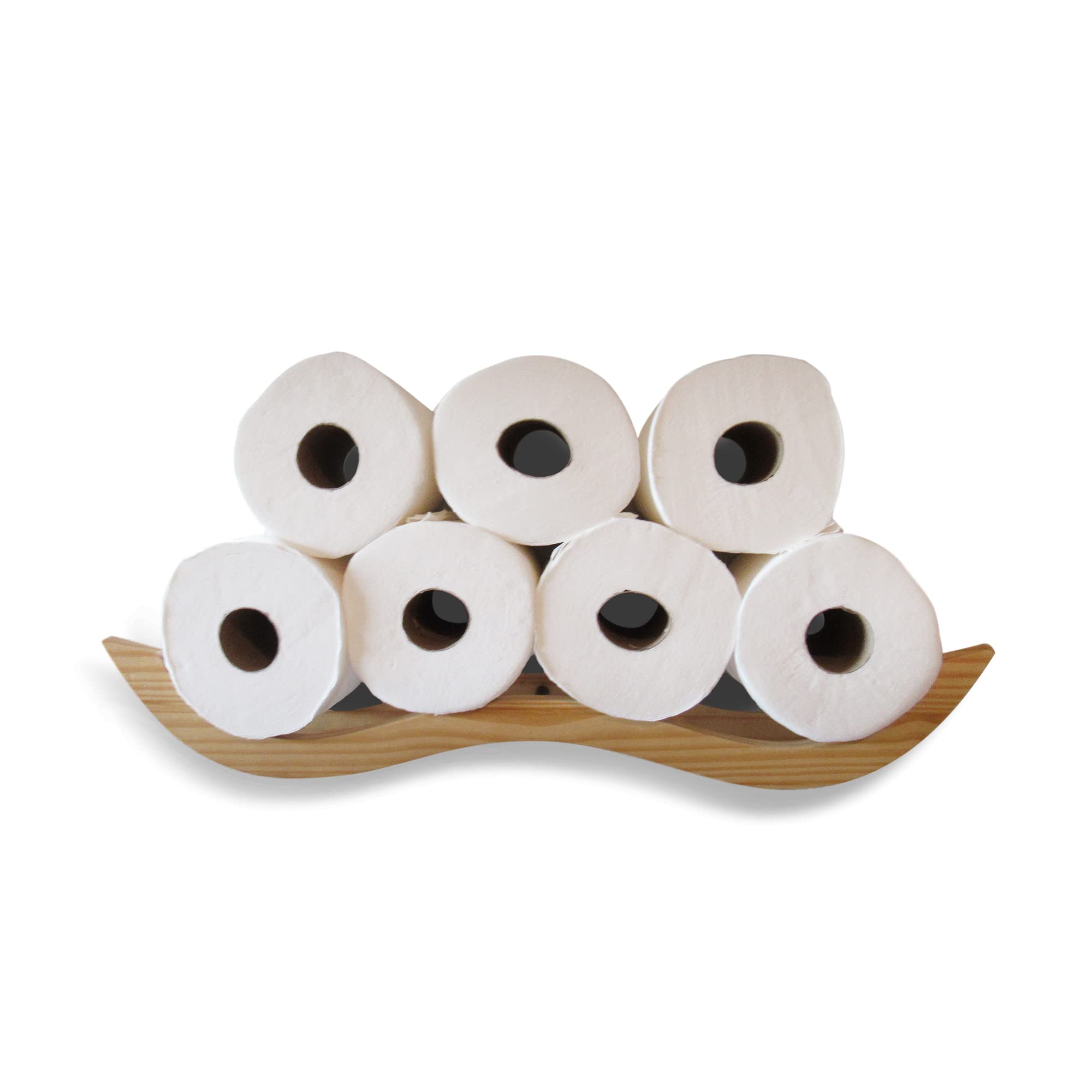 Large Wooden Cloud Toilet Paper Holder | Cloud Shelves Toilet Paper Storage | Wooded Bathroom Wall Decor And Accessories By Wall