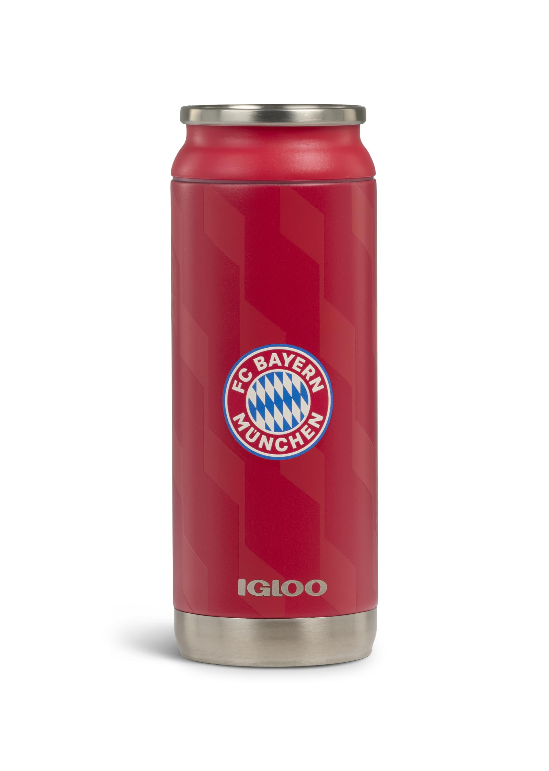 Igloo FC Bayern Mnchen 16 Oz Stainless Steel Can Tumbler, Red