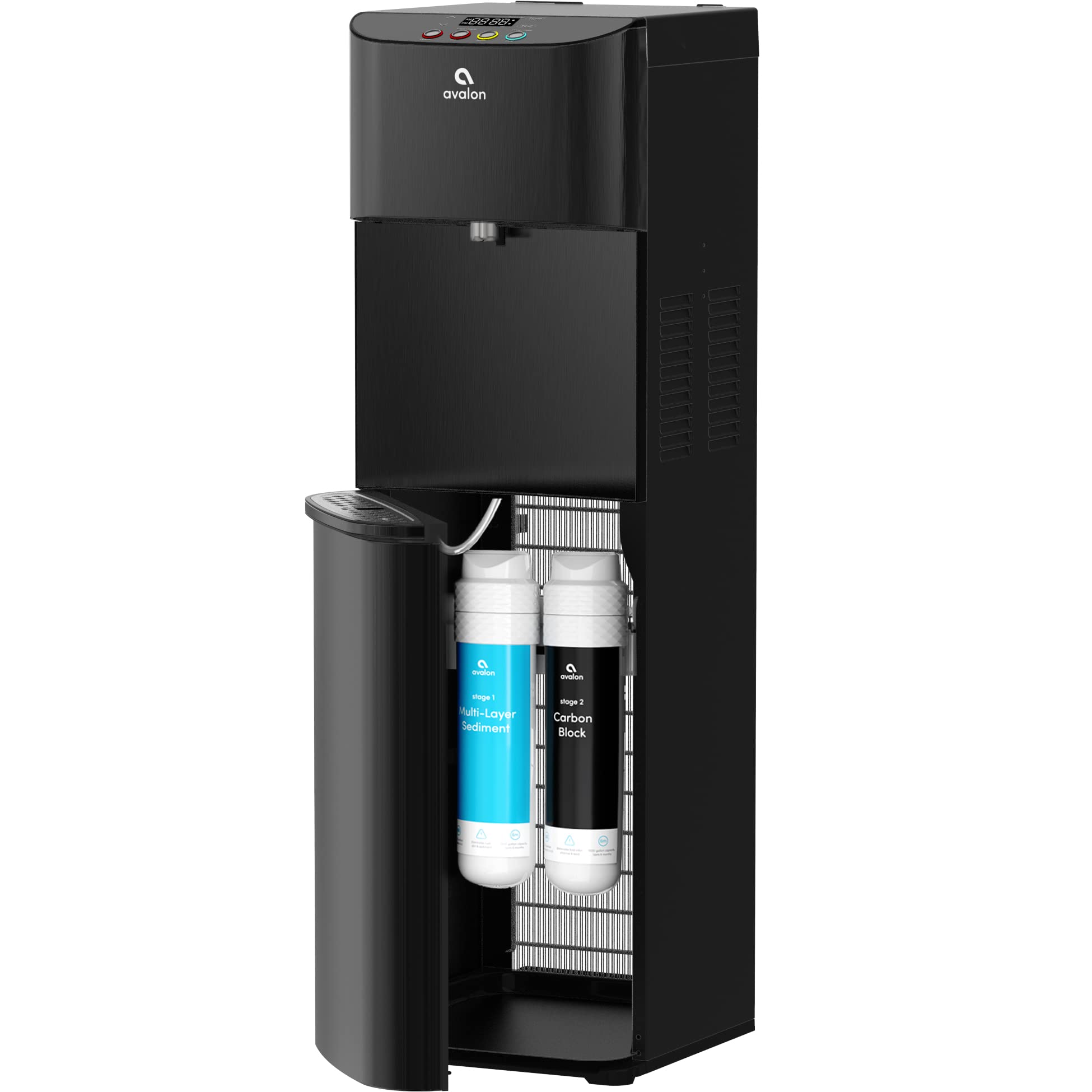 Avalon Electric Bottleless Water Cooler Water Dispenser - 3 Temperatures, Digital Clock with Temperature Control, Self Cleaning,